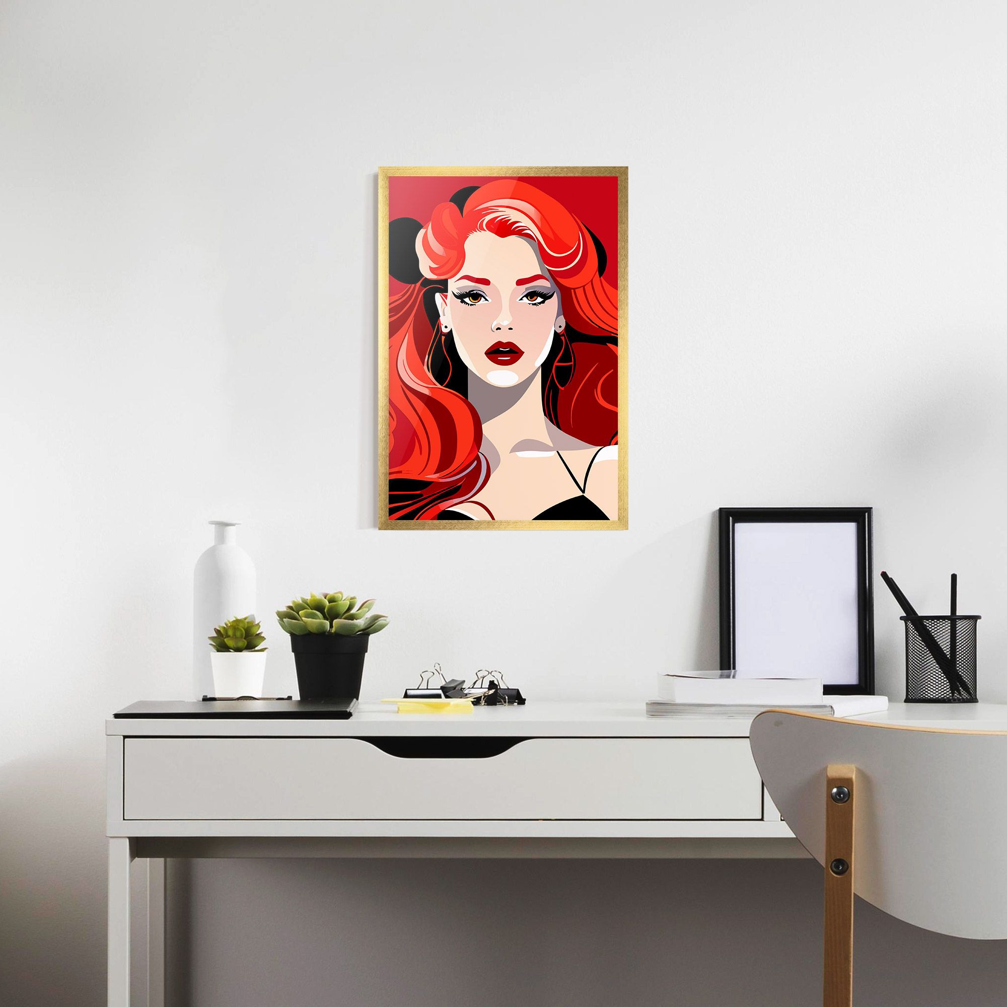 Red Hair Portrait mockup 7
