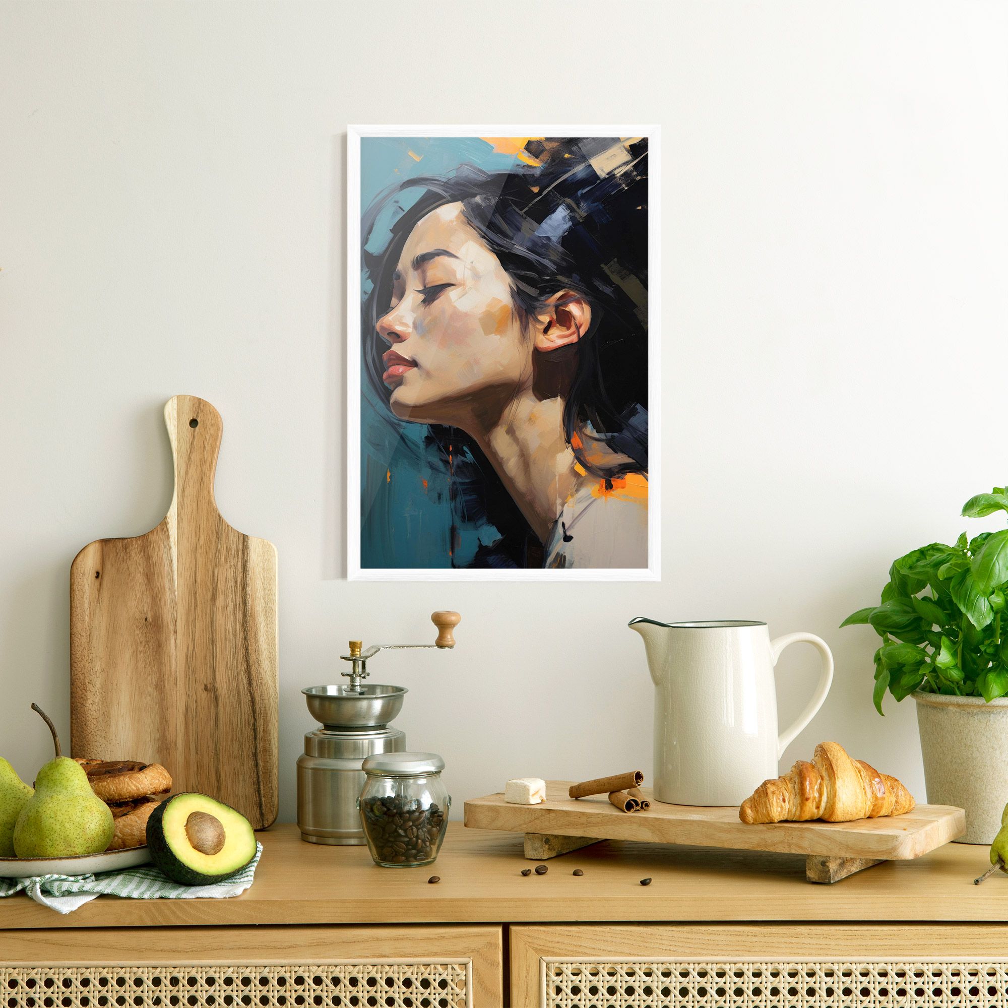 Acrylic Asian Portrait mockup 8