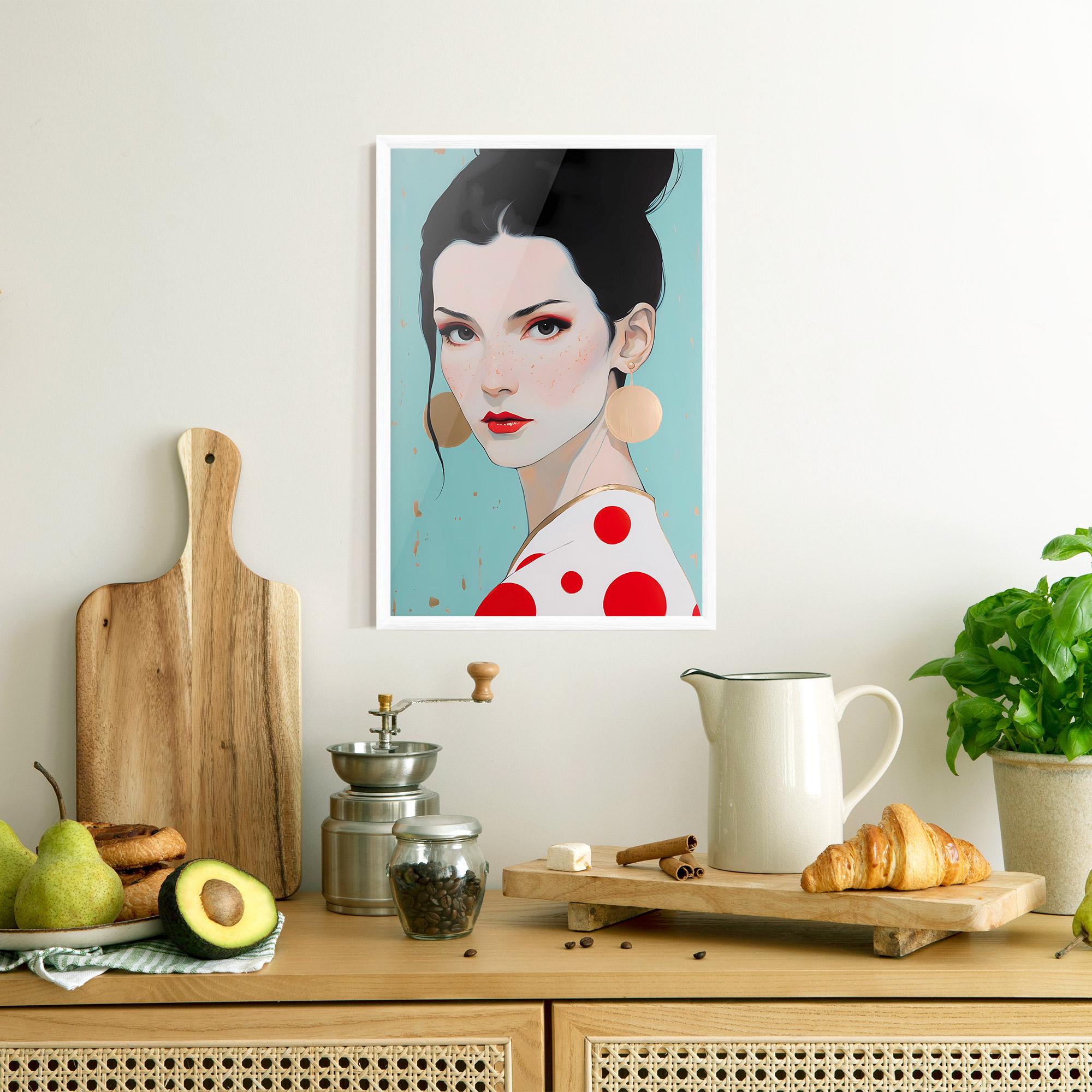 Poster Înrămat Asian Style Portrait mockup 8