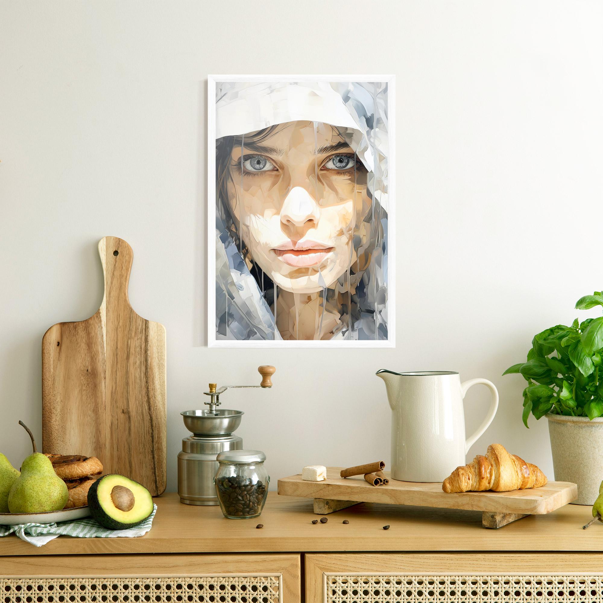 Poster Înrămat Close Up Portrait mockup 8