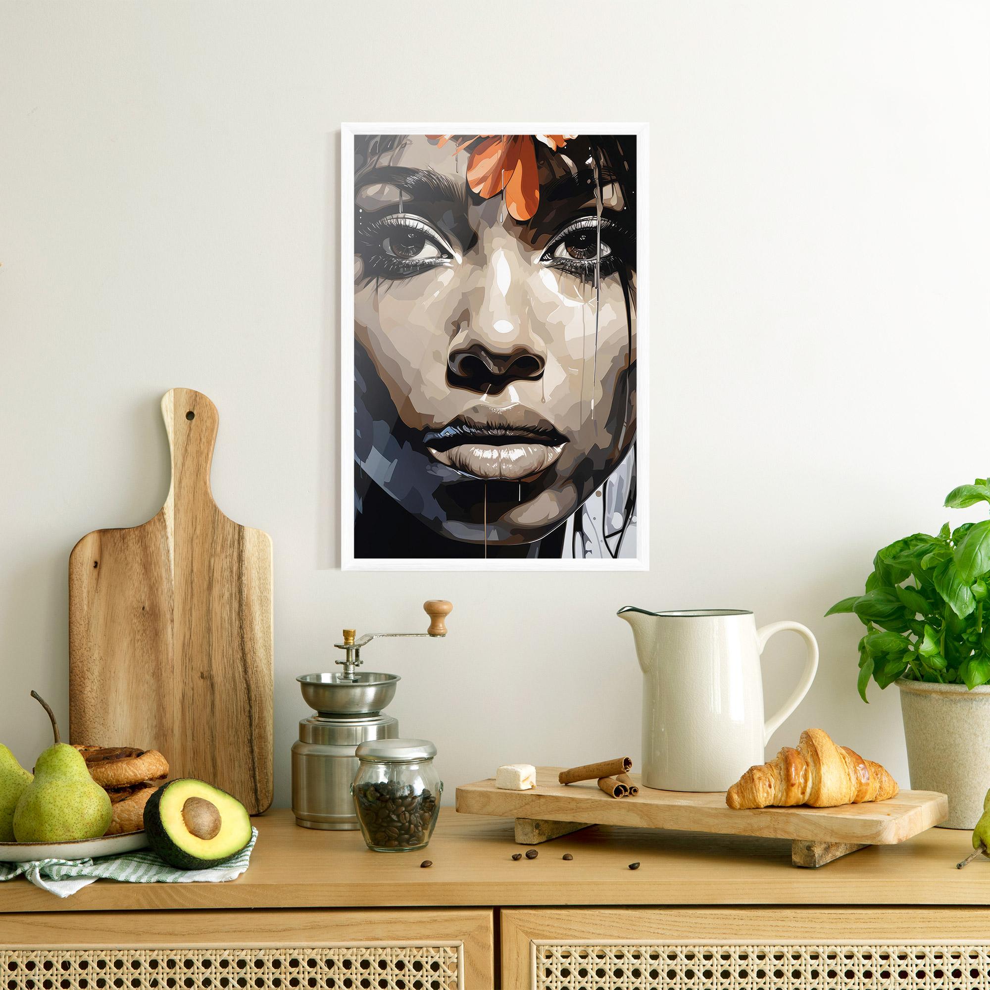 Poster Înrămat Pretty Girl Portrait mockup 8