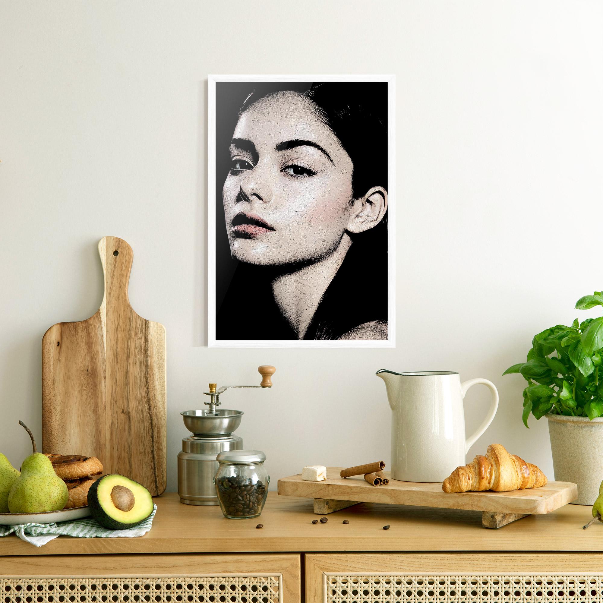 Poster Înrămat Pretty Portrait Girl mockup 8