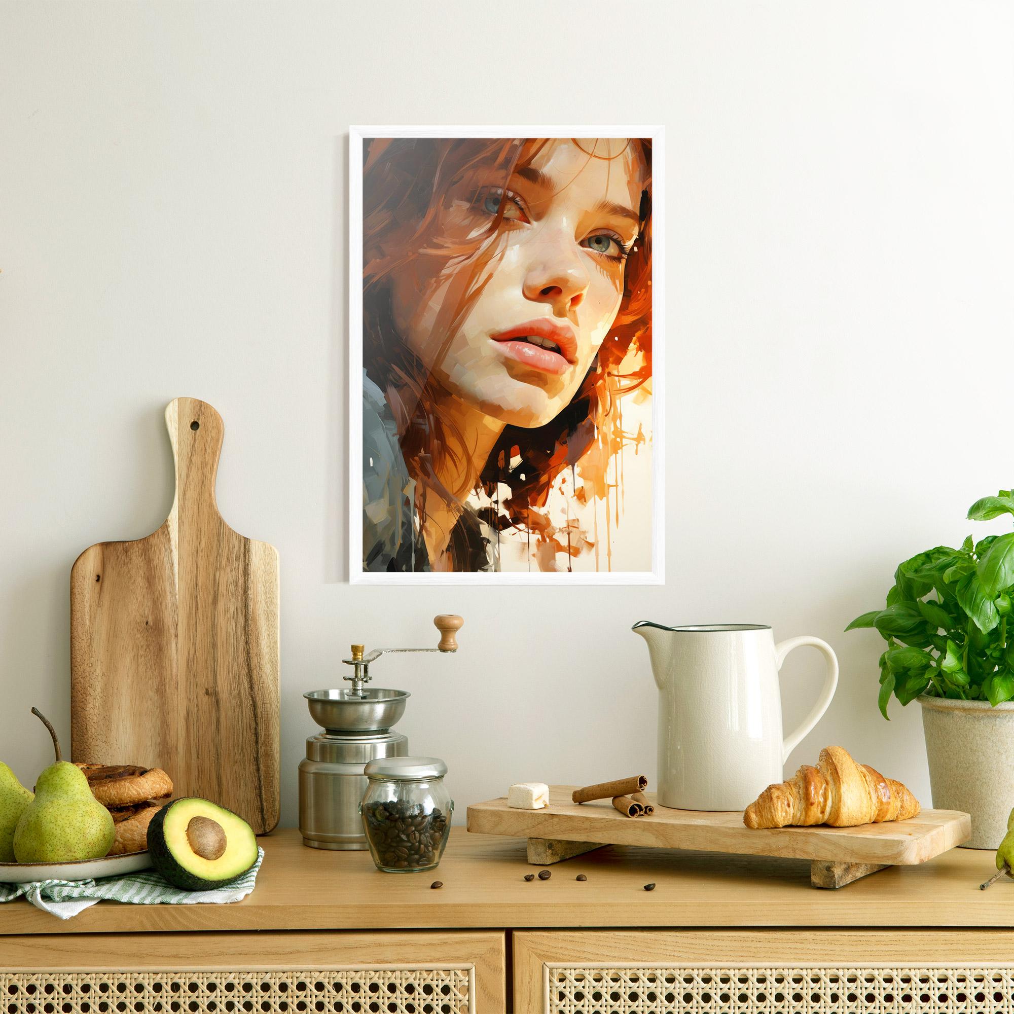 Poster Înrămat Pretty Woman Portrait mockup 8