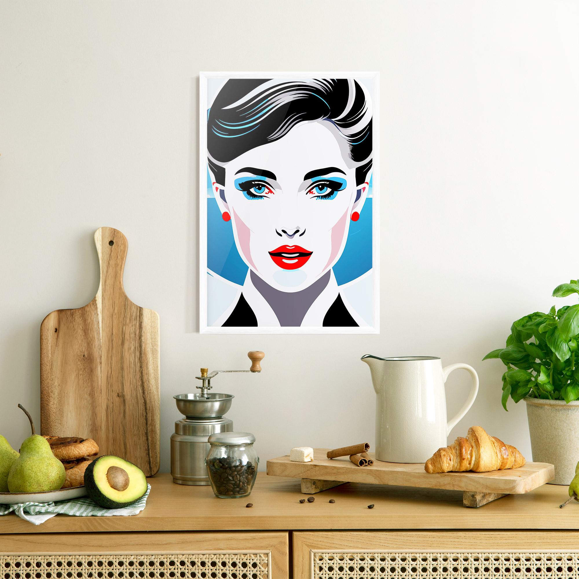 Poster Înrămat Smart Woman Portrait mockup 8