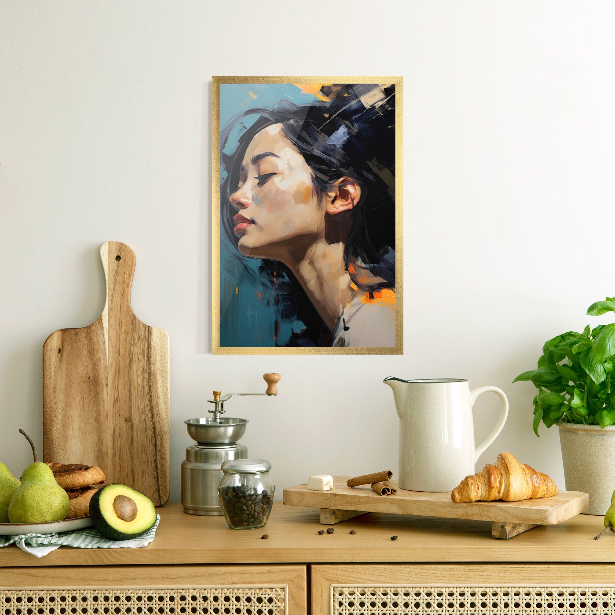 Acrylic Asian Portrait mockup 8