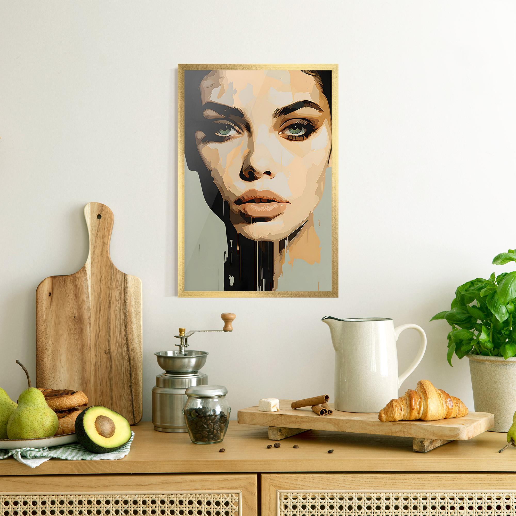 Poster Înrămat Apologetic Face mockup 8