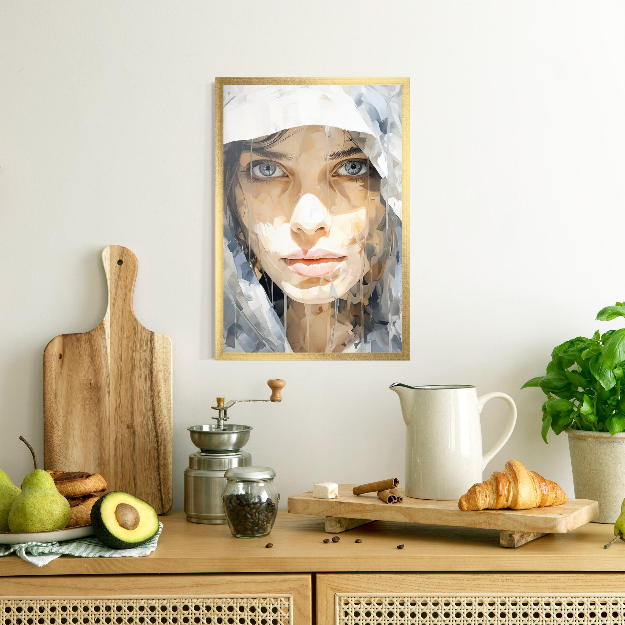 Poster Înrămat Close Up Portrait mockup 8