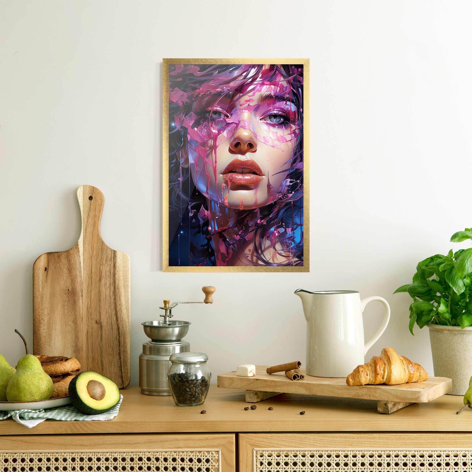 Cute Purple Girl mockup 8