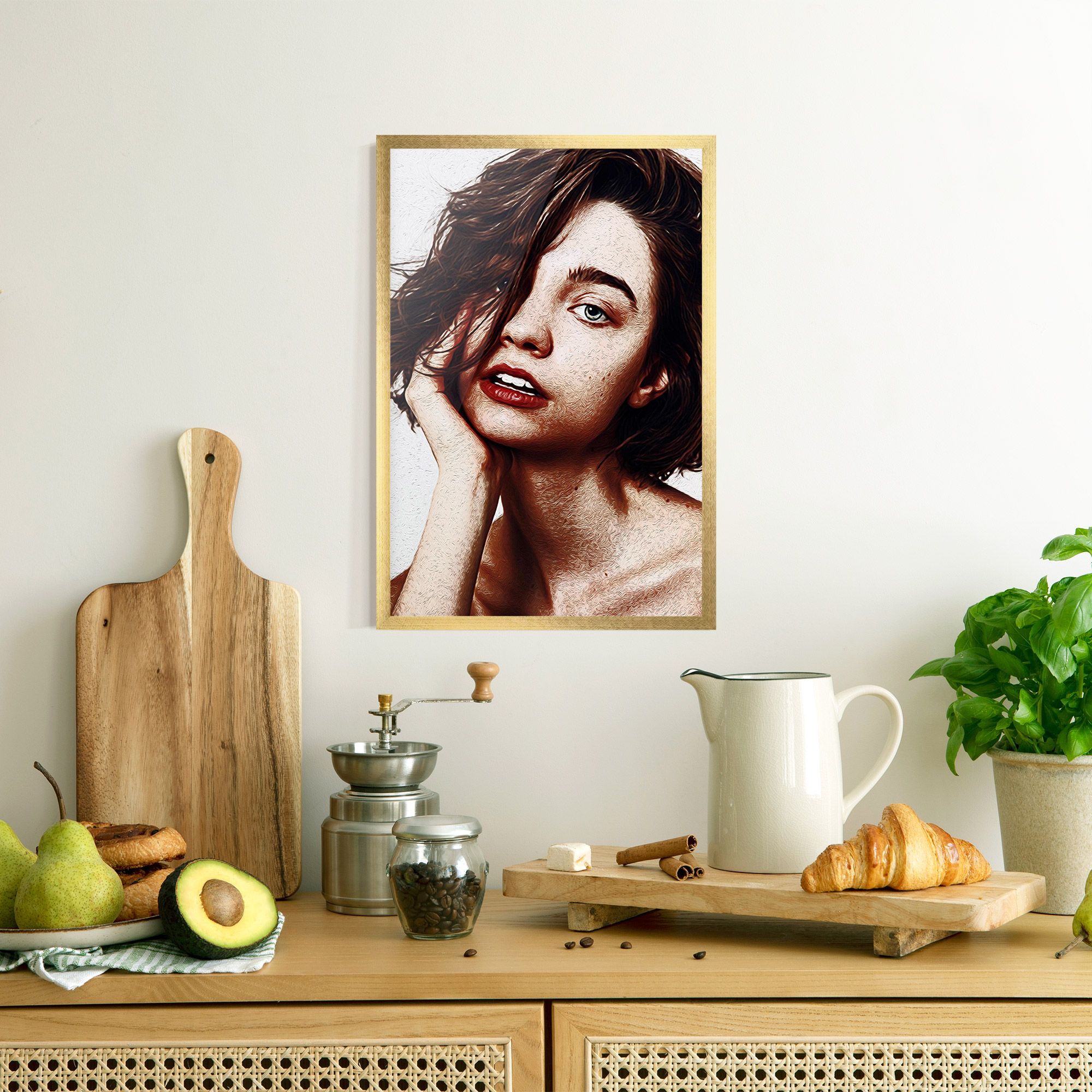 Grey Eye Portrait mockup 8