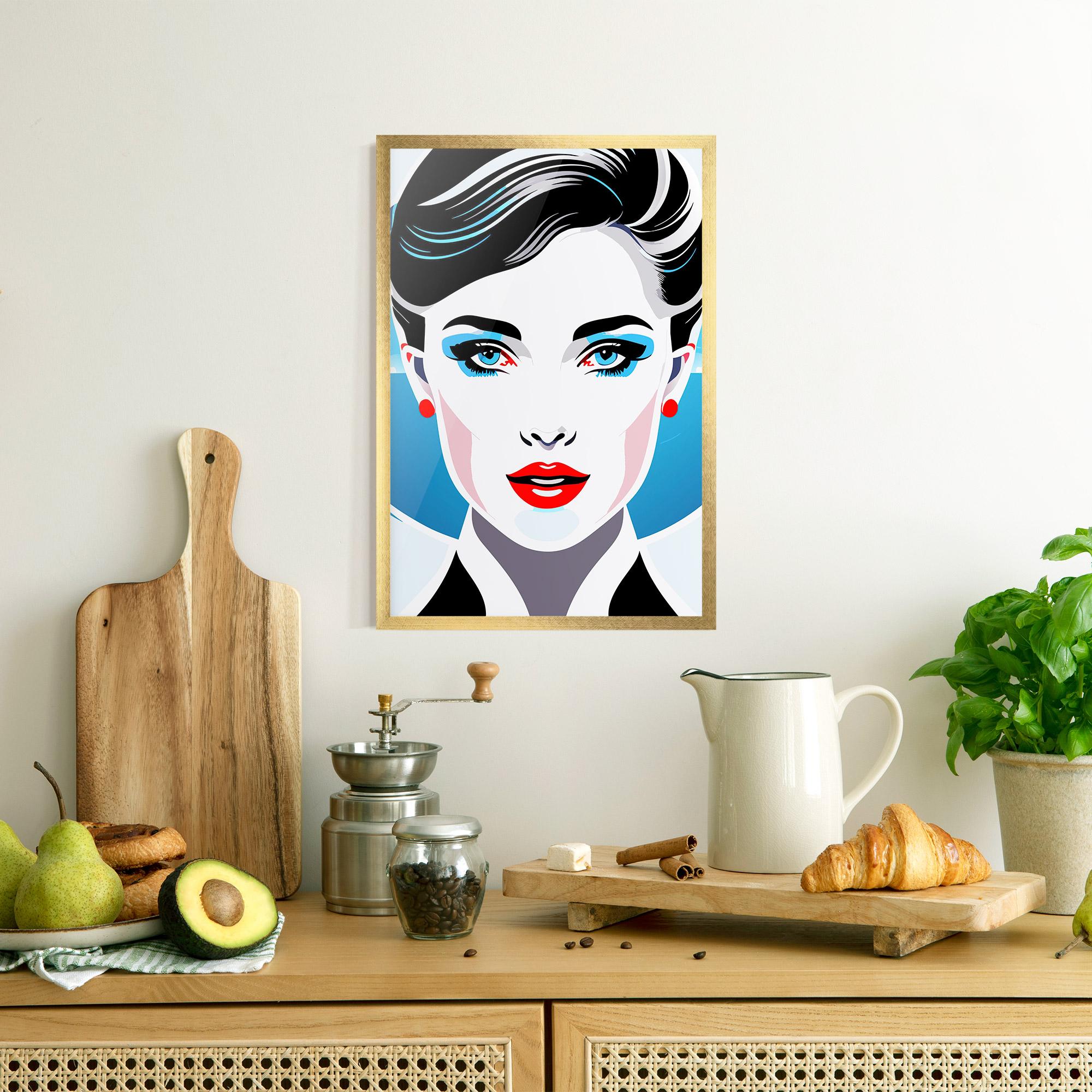 Poster Înrămat Smart Woman Portrait mockup 8