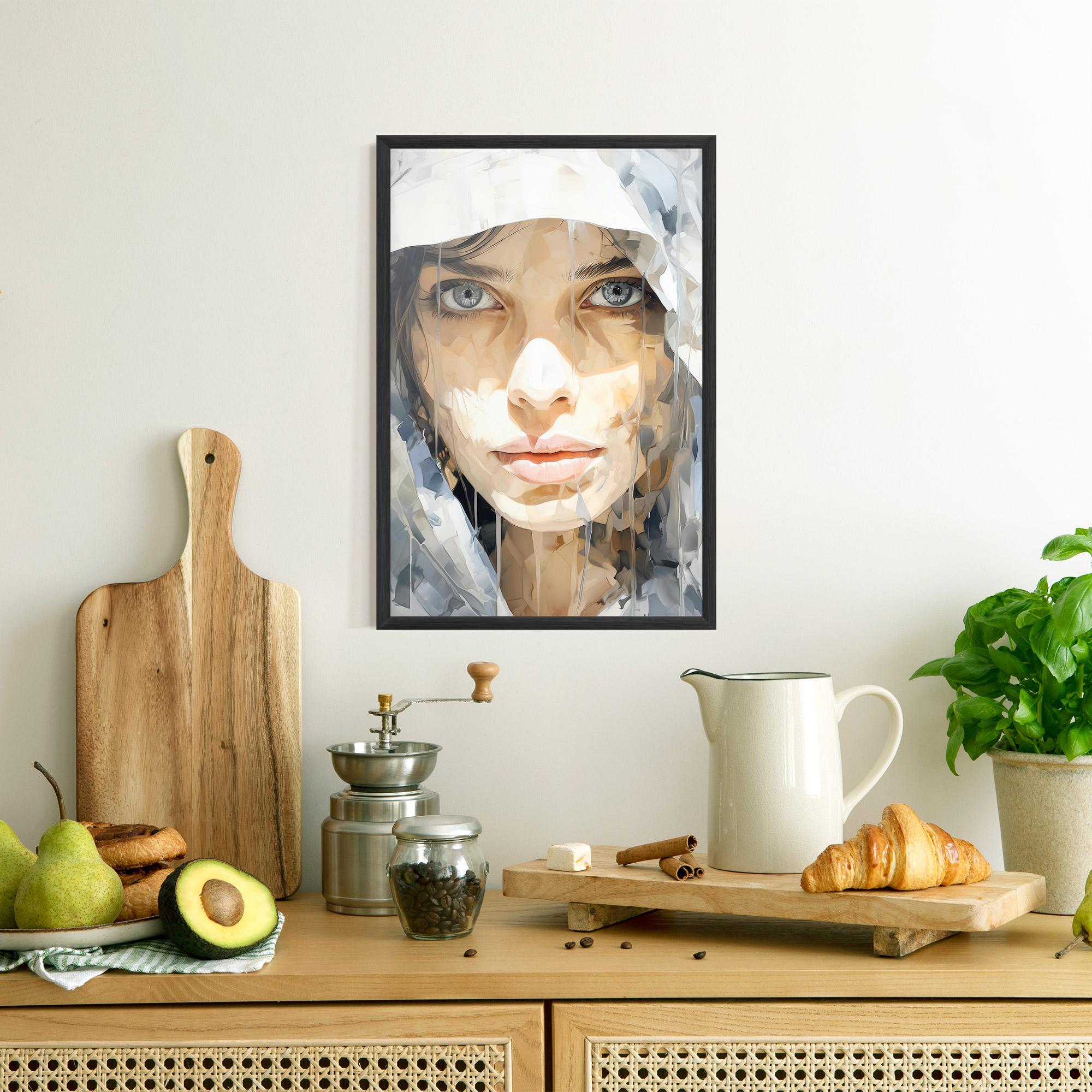 Poster Înrămat Close Up Portrait mockup 8