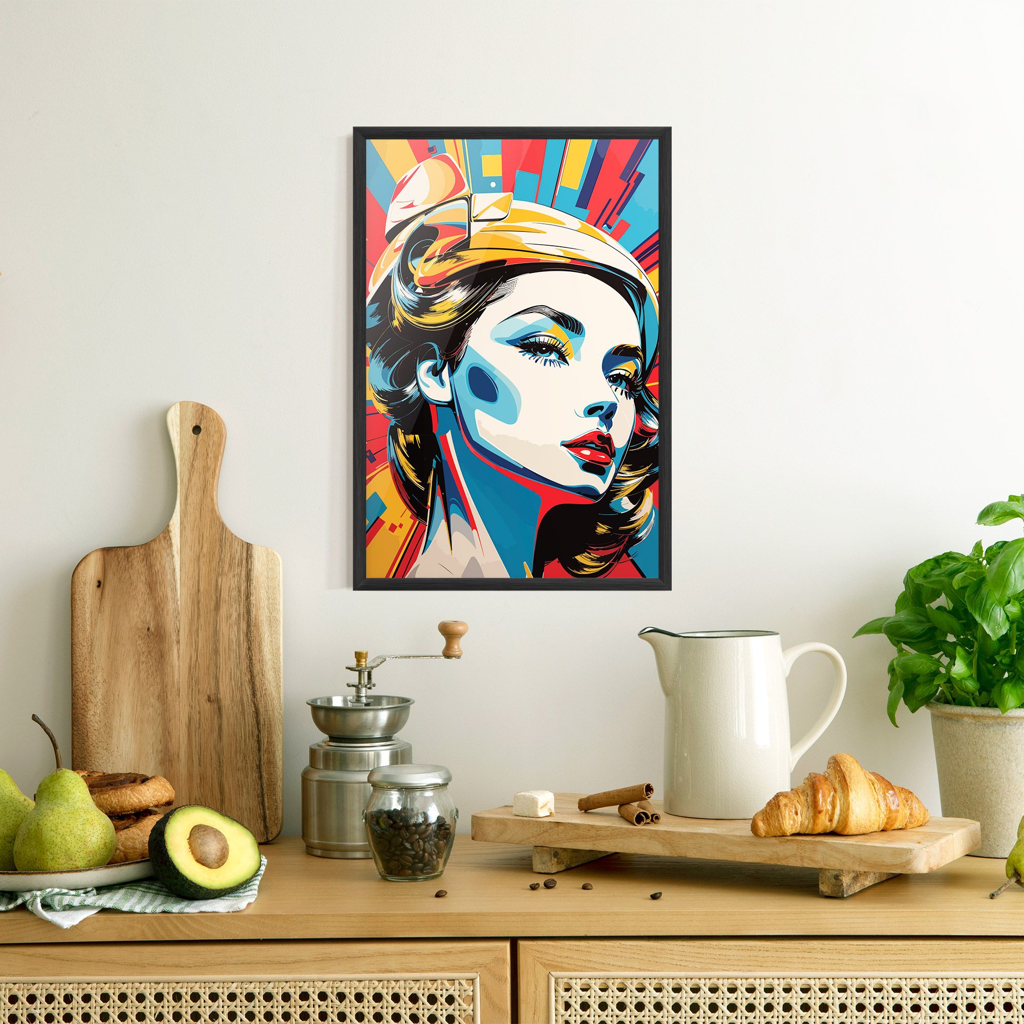 Colorful Portrait Lady mockup 8