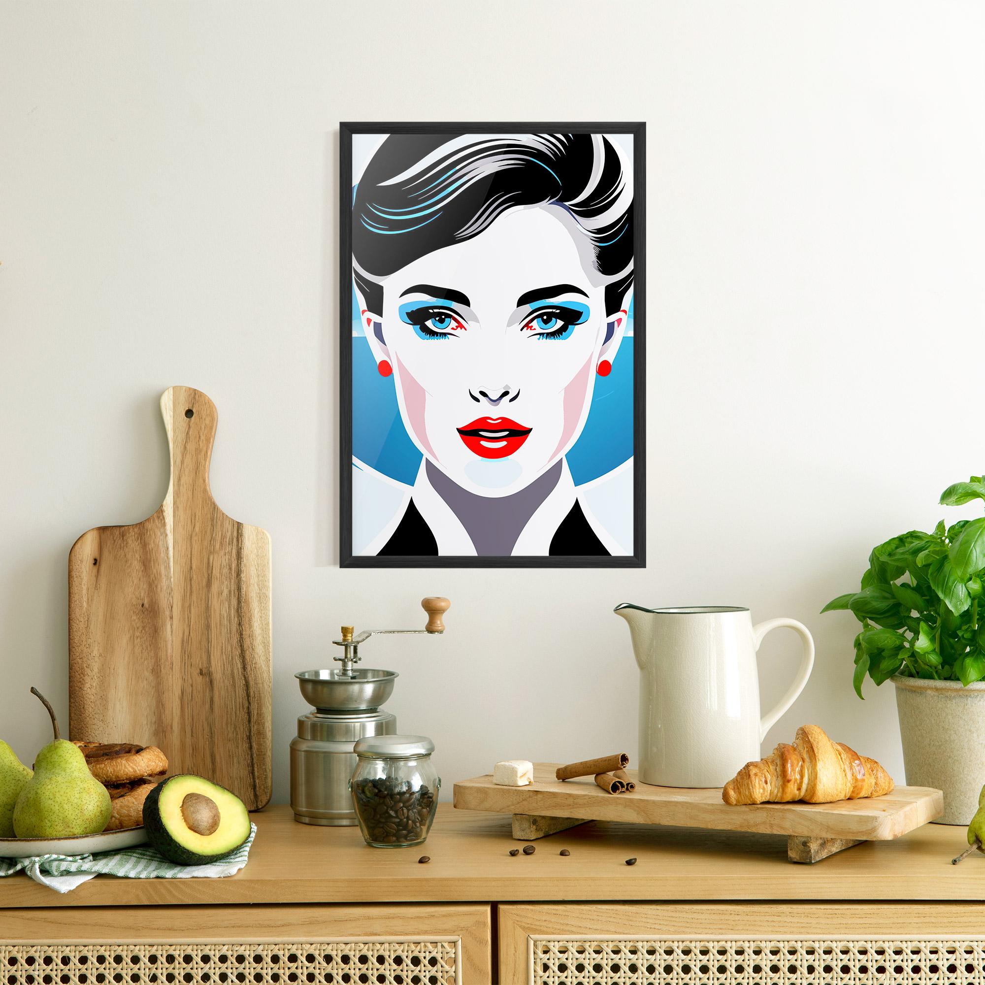 Poster Înrămat Smart Woman Portrait mockup 8