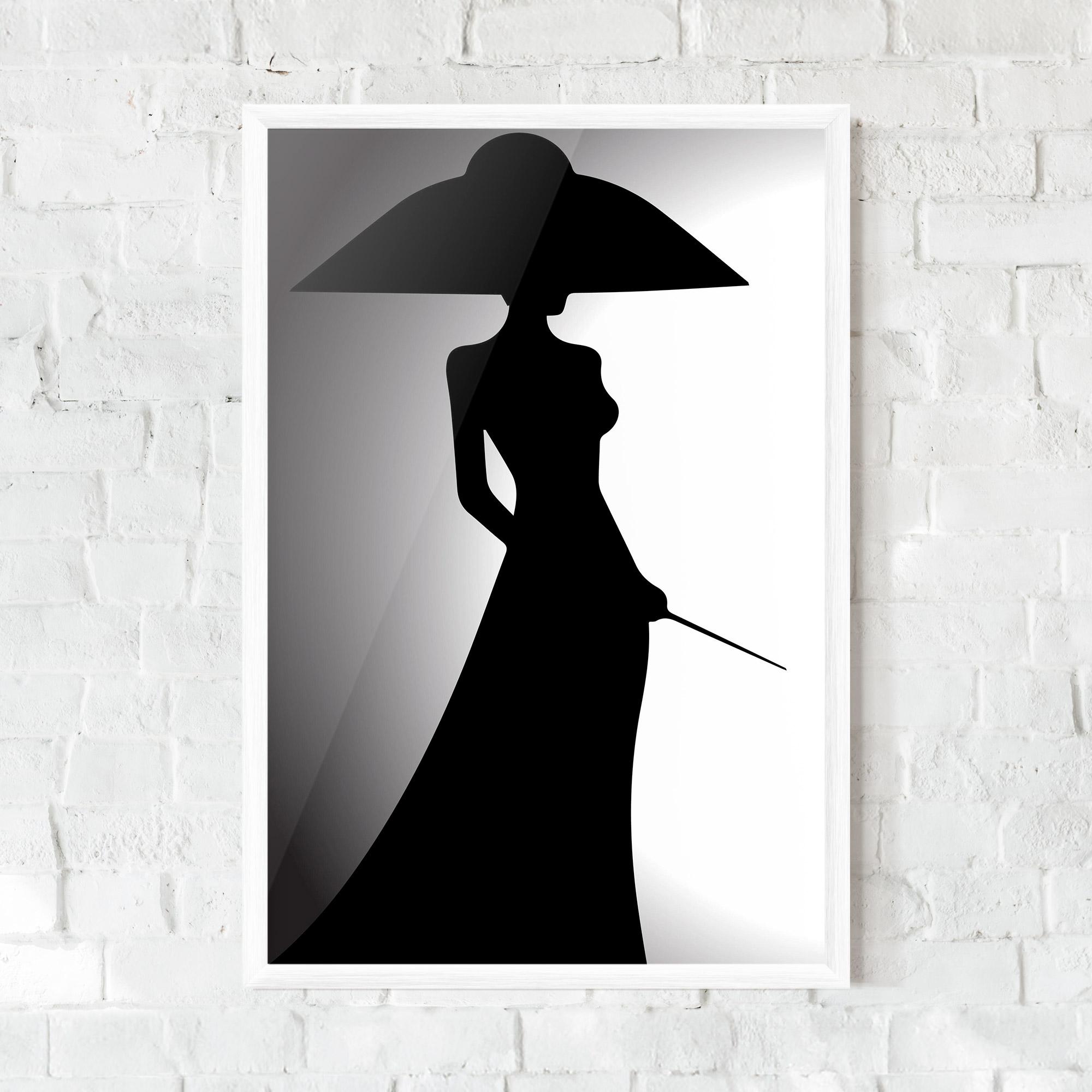 Poster Înrămat Big Hat Lady mockup 0