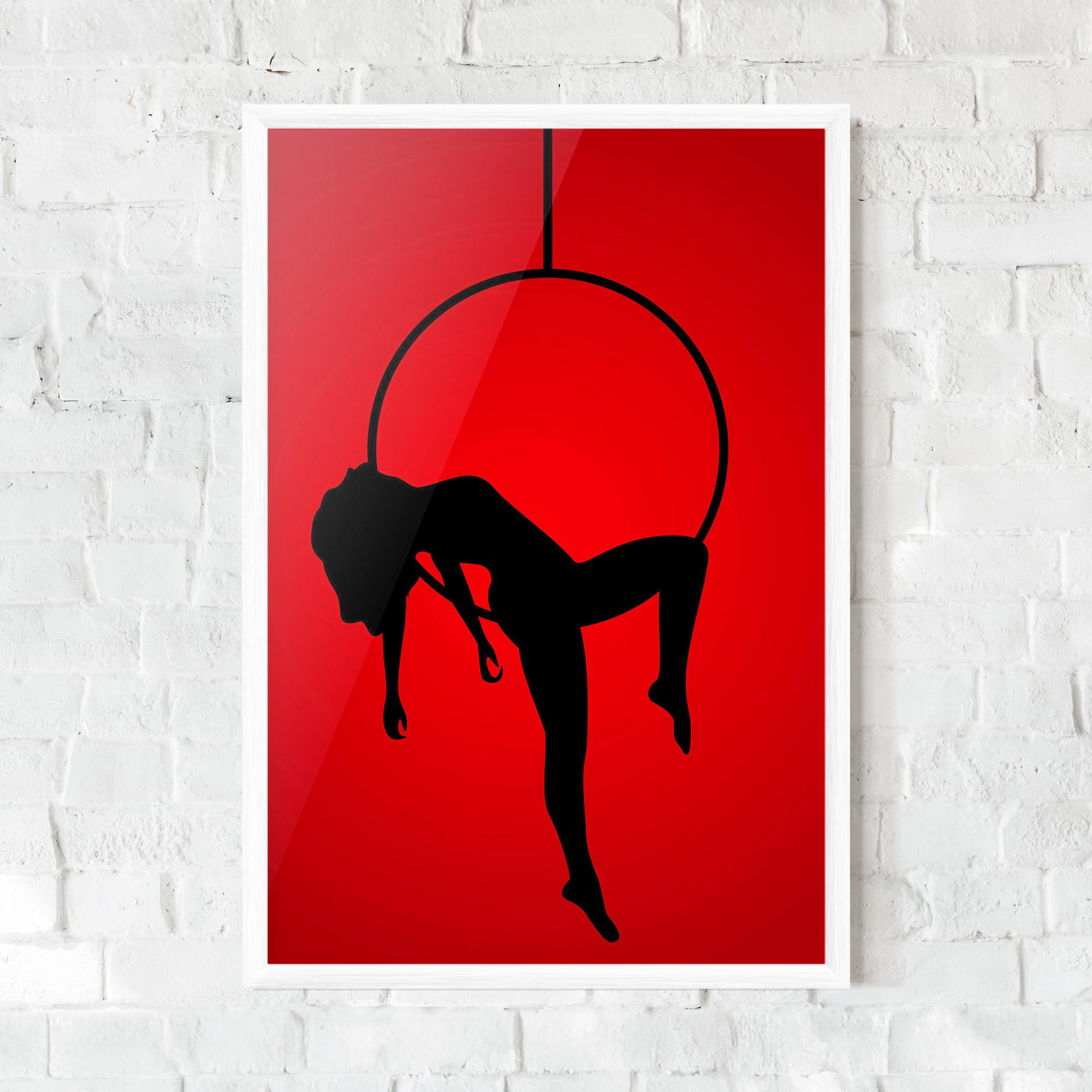 Poster Înrămat Dancer Shilouette mockup 0