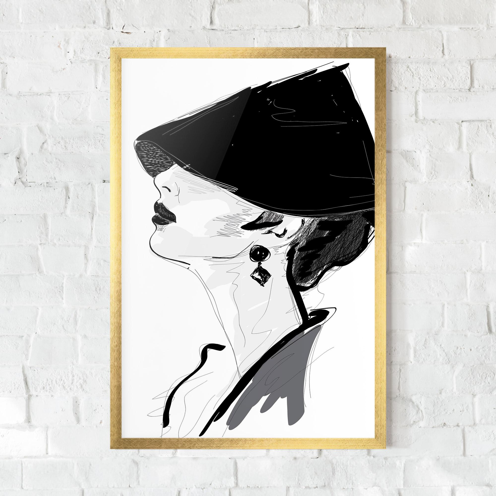 Poster Înrămat Asian Shilouette mockup 0