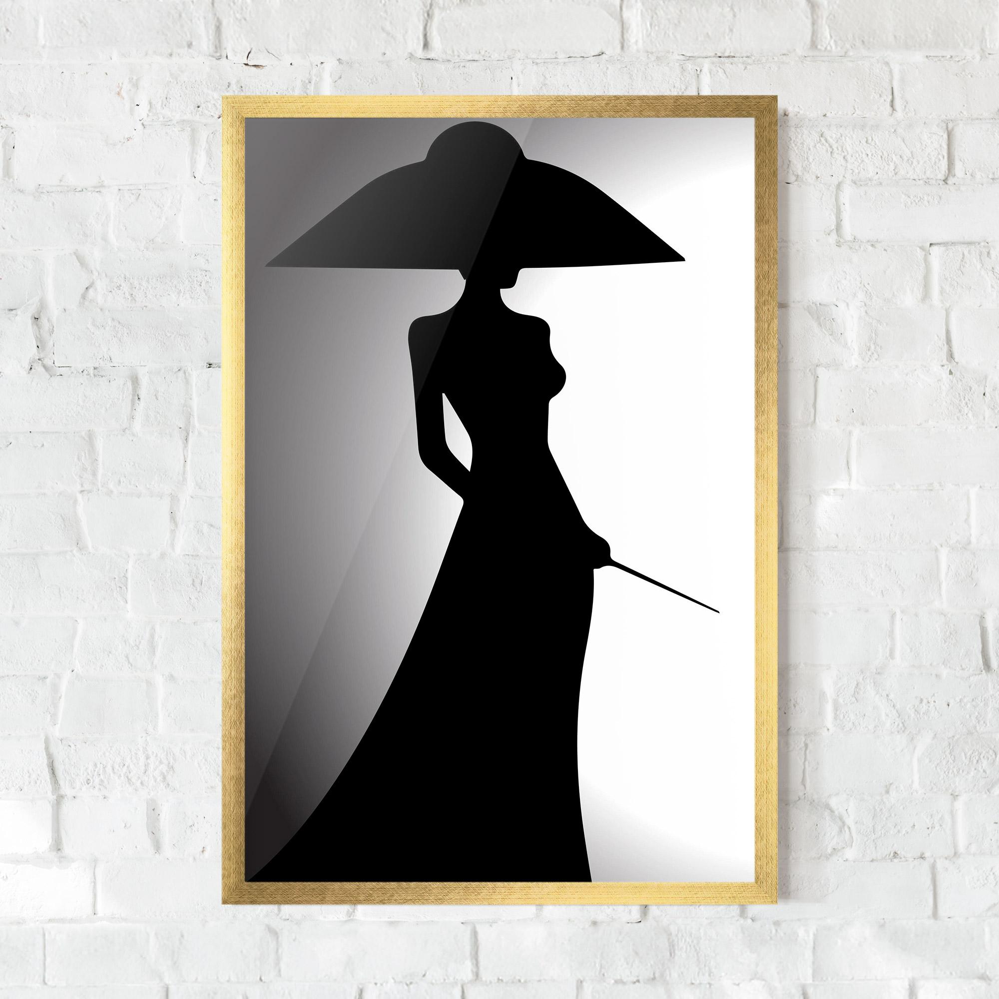 Poster Înrămat Big Hat Lady mockup 0