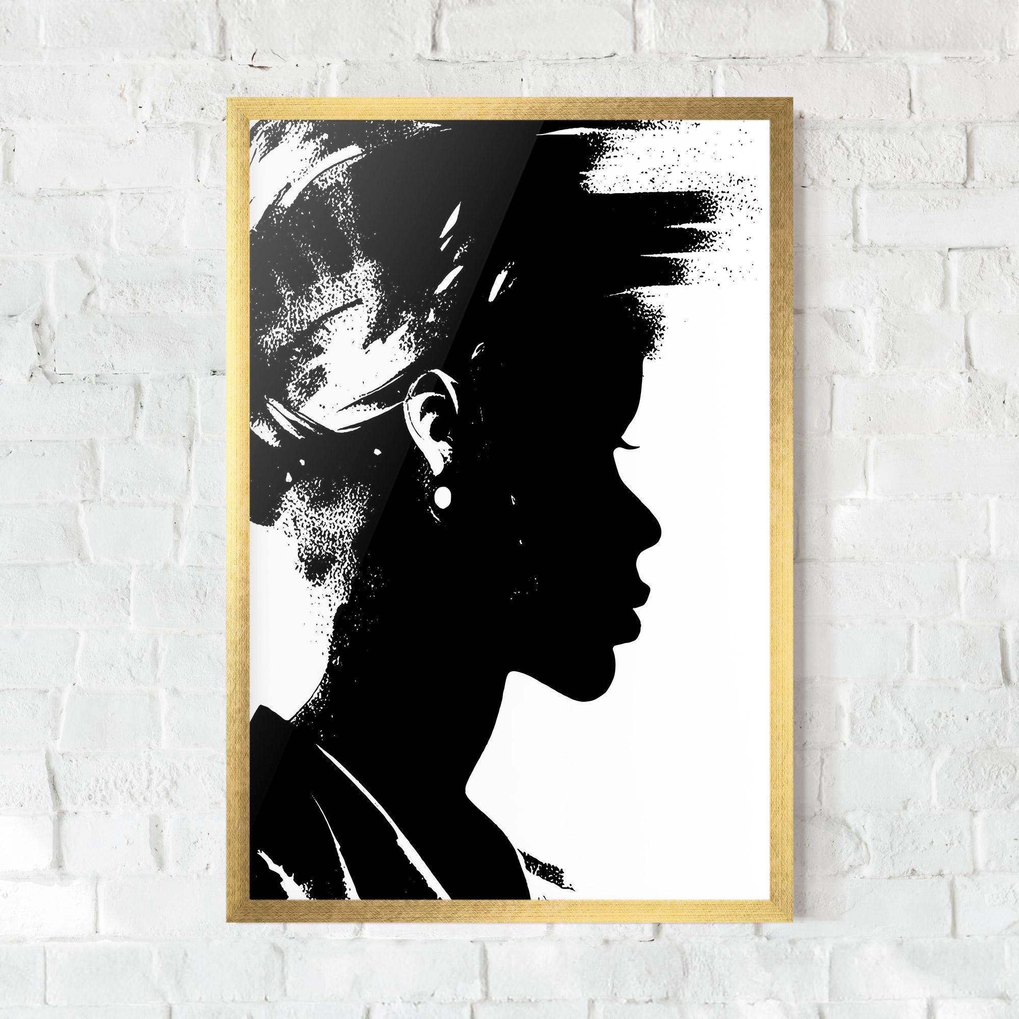 Poster Înrămat Black Silhouette mockup 0