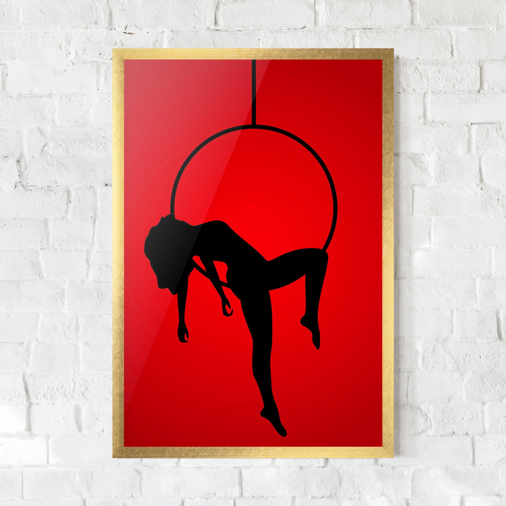 Poster Înrămat Dancer Shilouette mockup 0