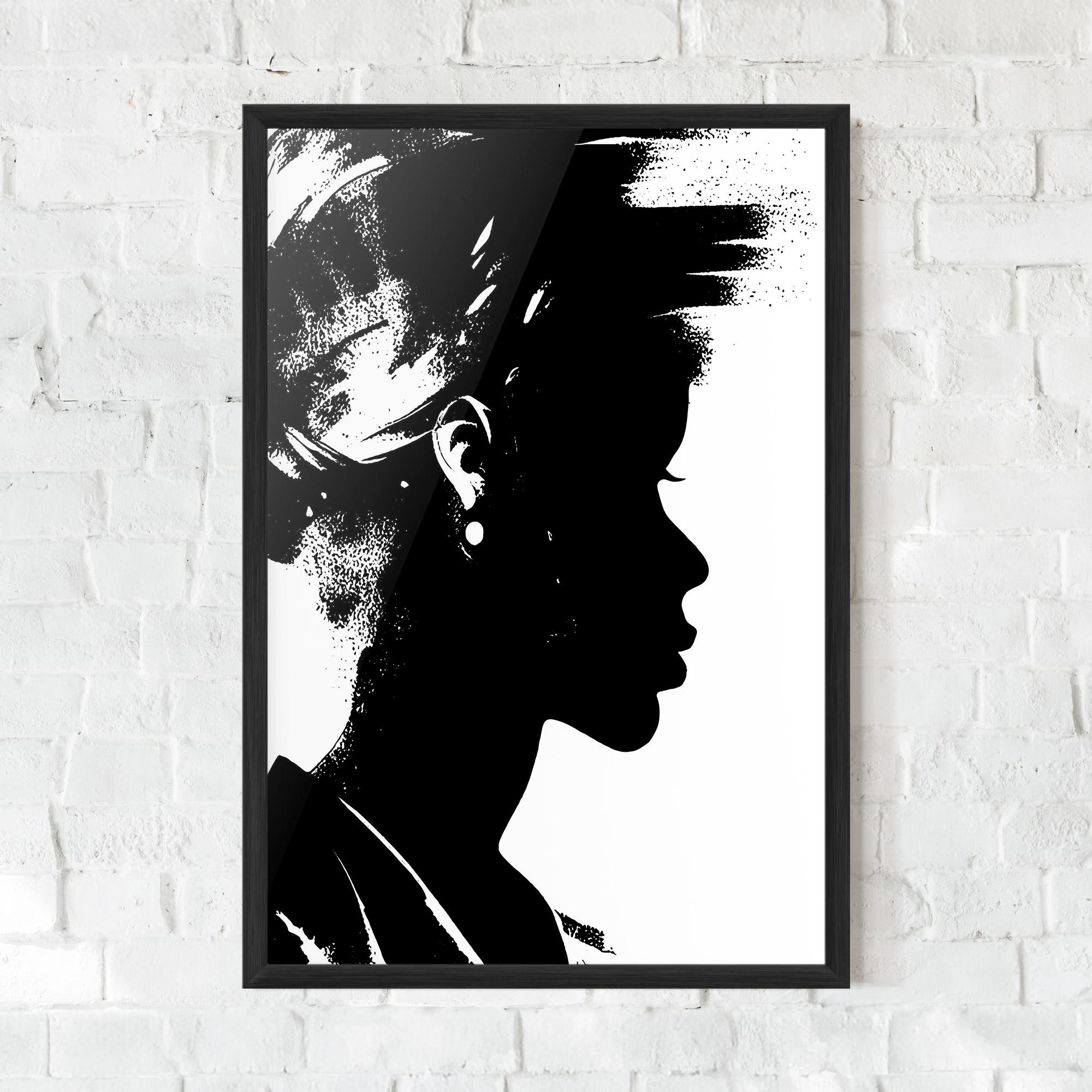 Poster Înrămat Black Silhouette mockup 0