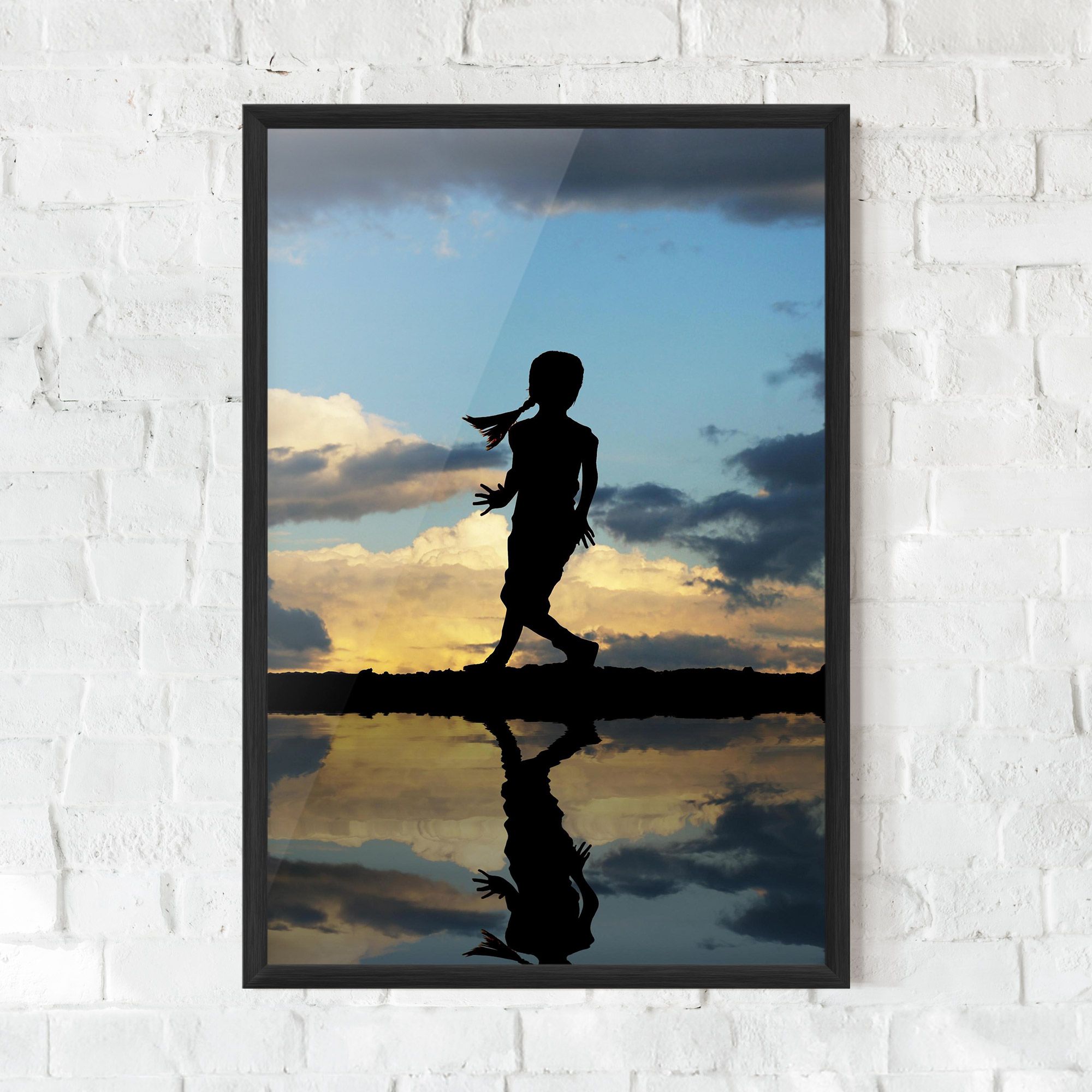 Little Girl Jumping mockup 0