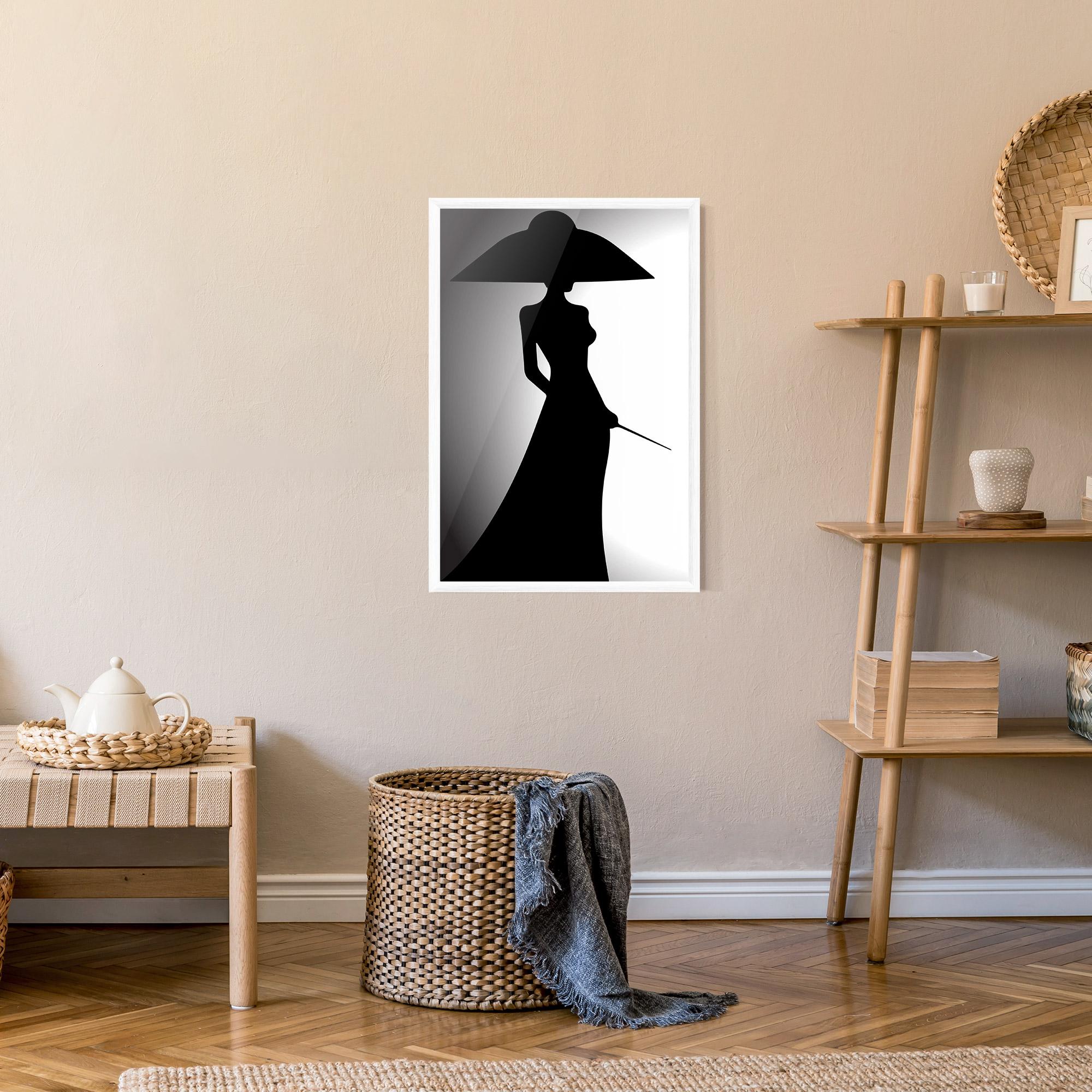 Poster Înrămat Big Hat Lady mockup 9