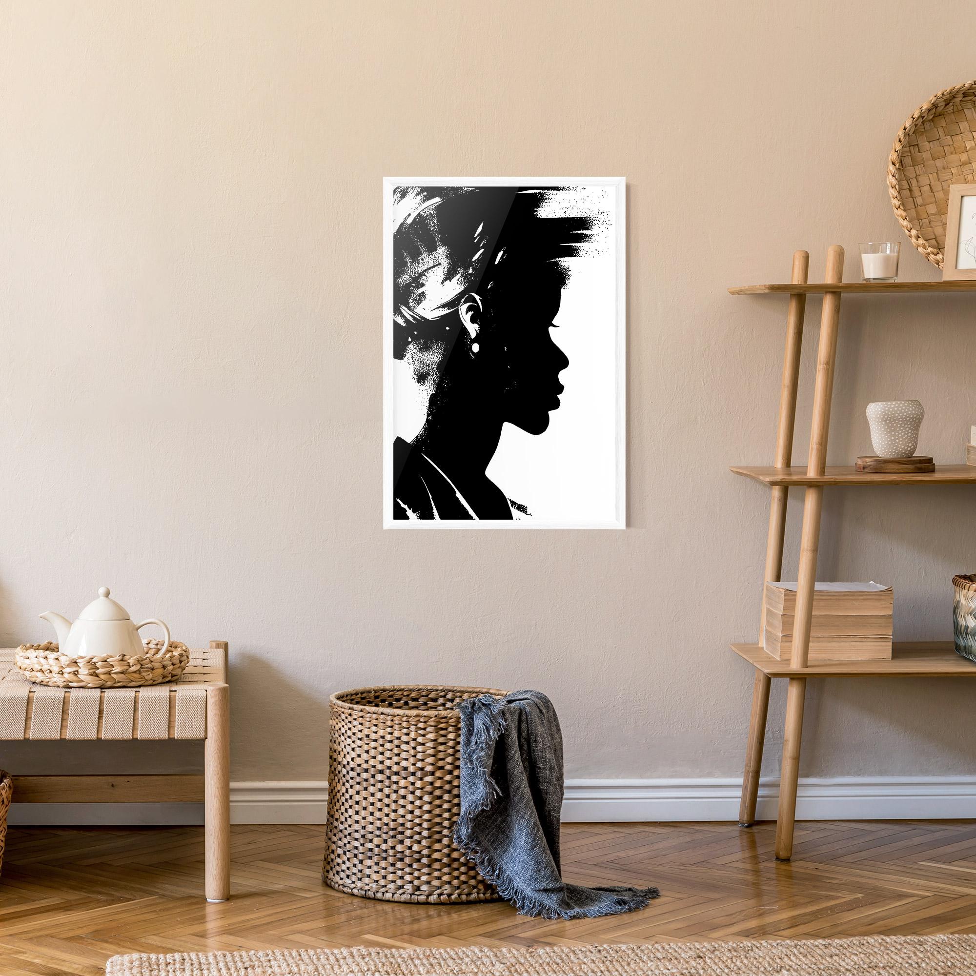 Poster Înrămat Black Silhouette mockup 9