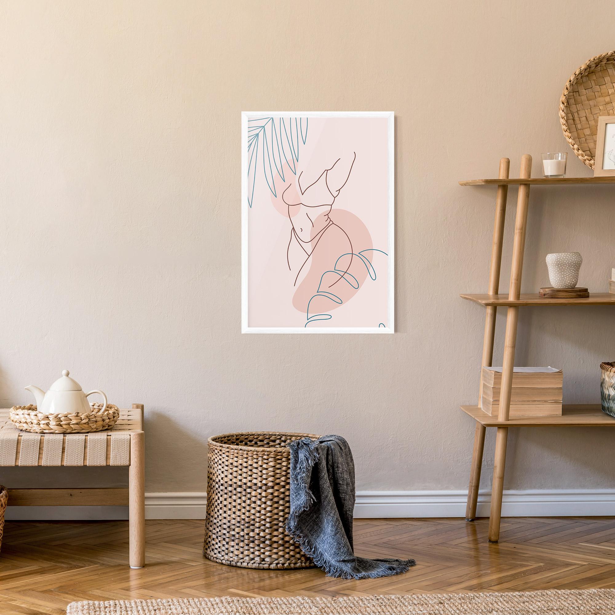 Poster Înrămat Body Line Leaf mockup 9