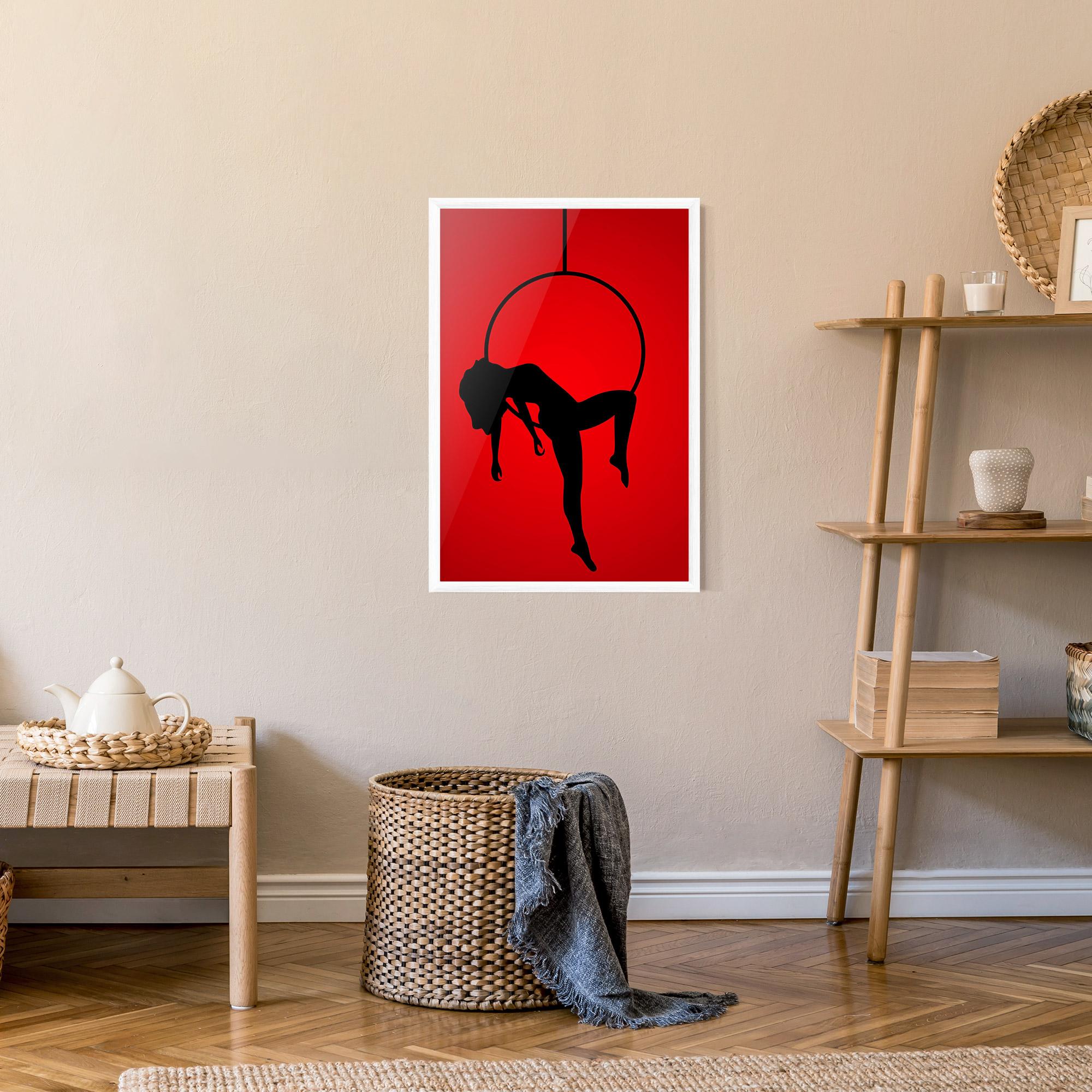 Poster Înrămat Dancer Shilouette mockup 9