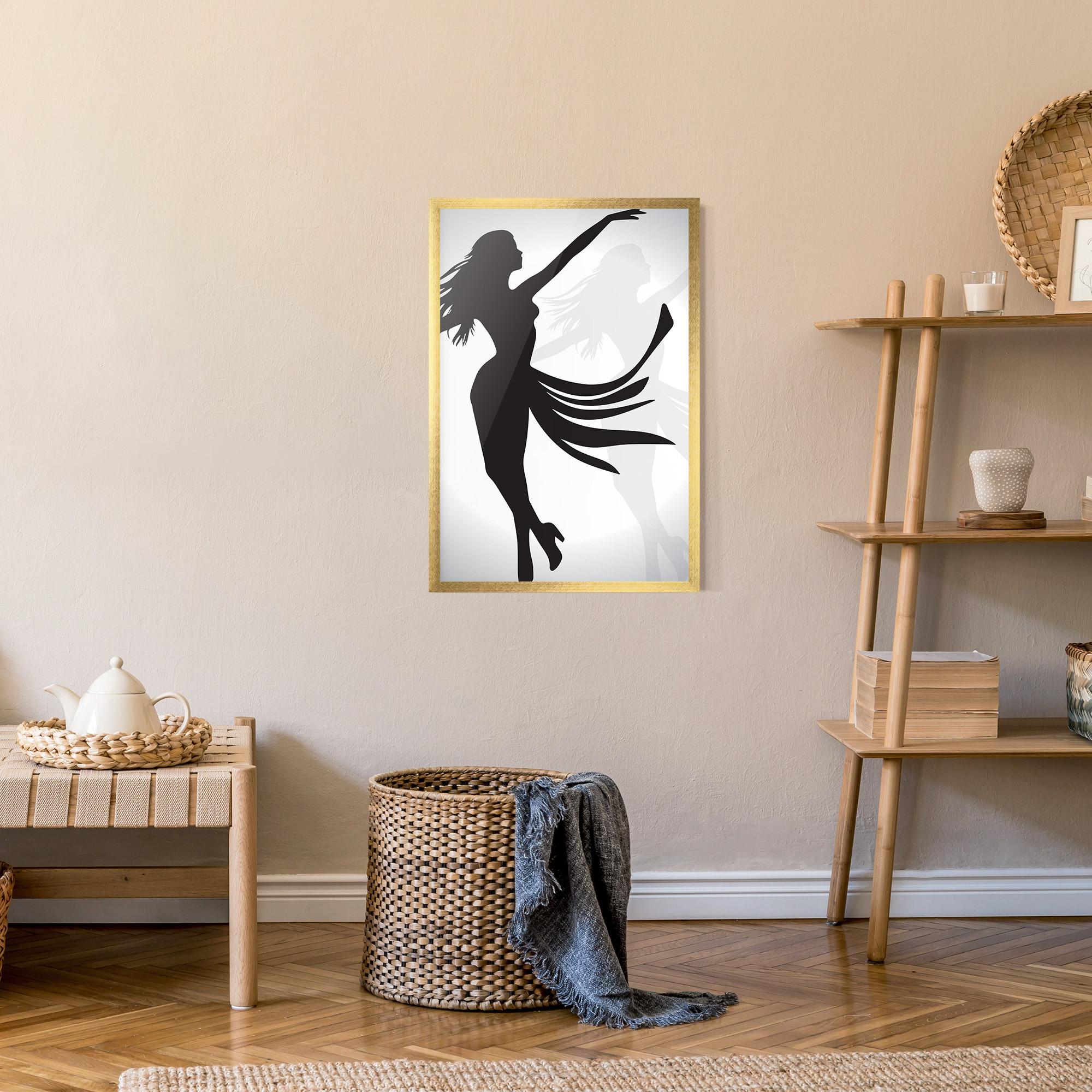 Poster Înrămat Dance Shilouette mockup 9