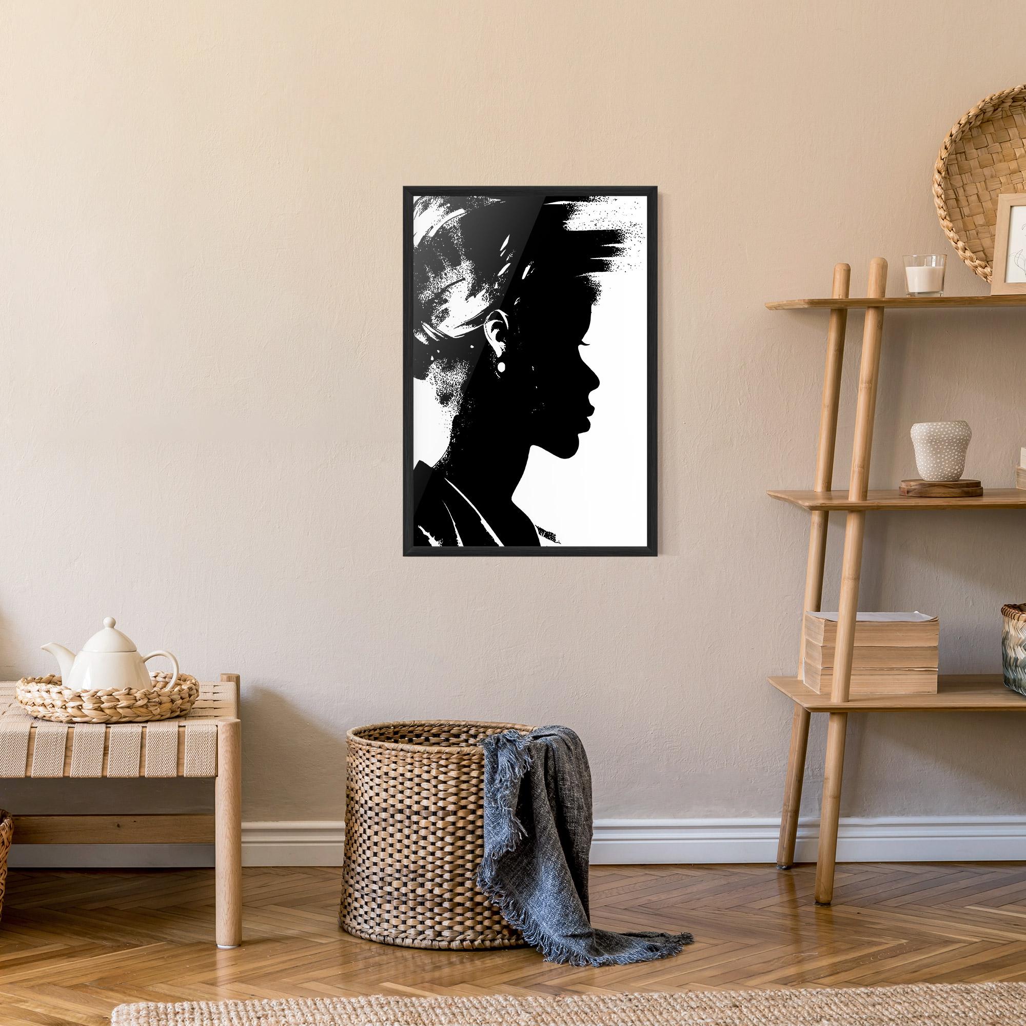Poster Înrămat Black Silhouette mockup 9