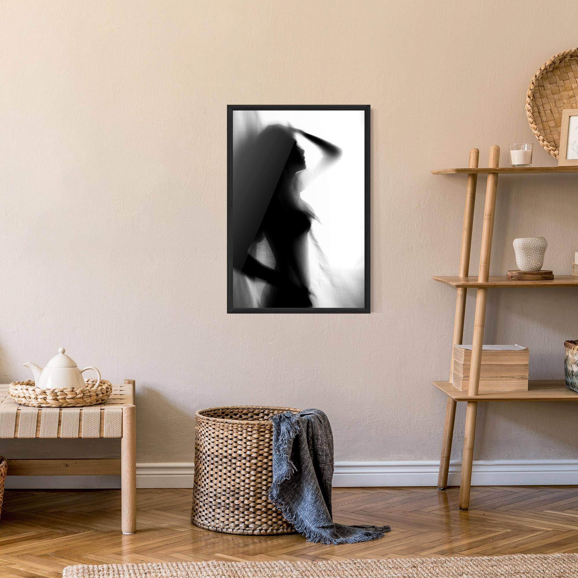 Poster Înrămat Blurred Girl mockup 9