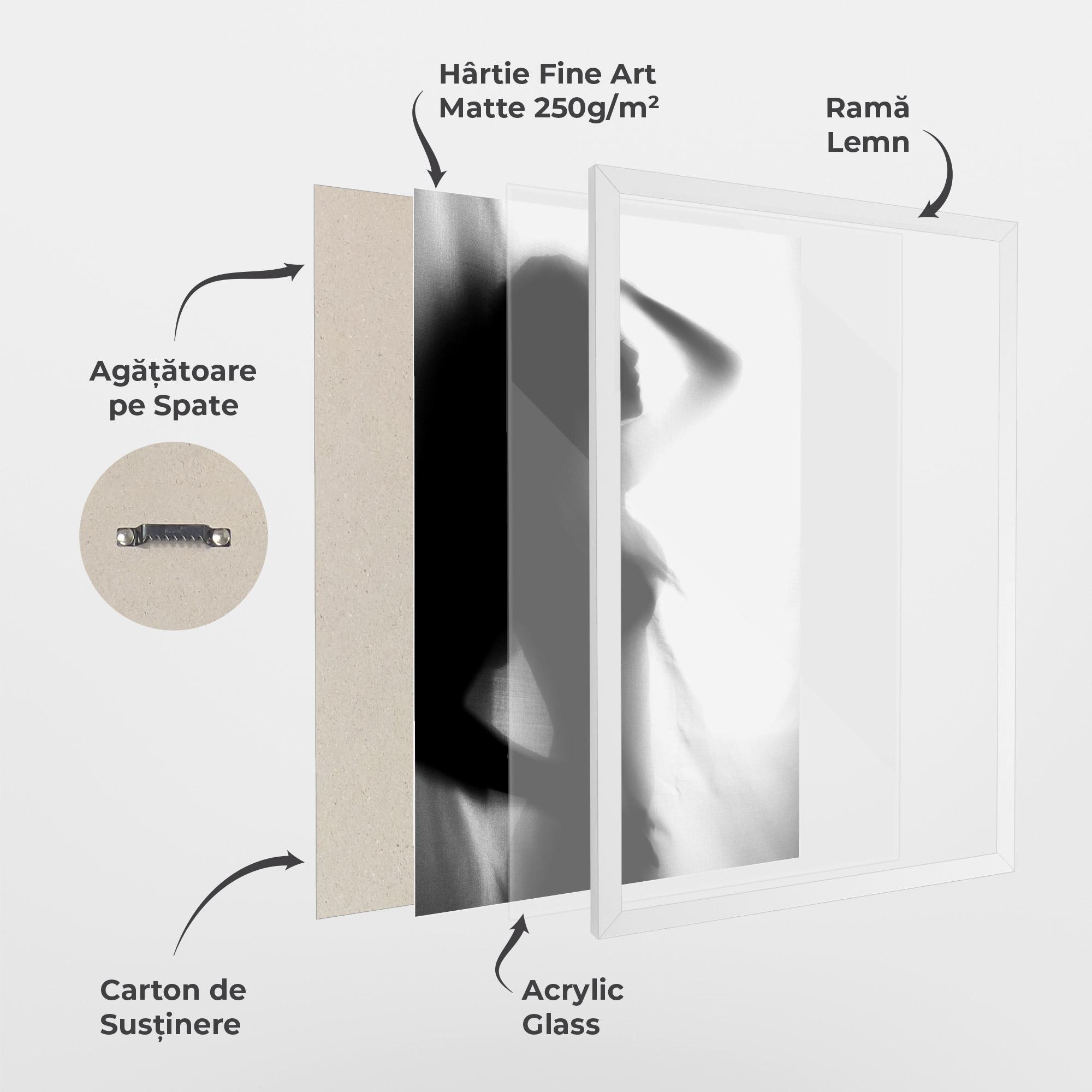 Poster Înrămat Blurred Girl mockup 1