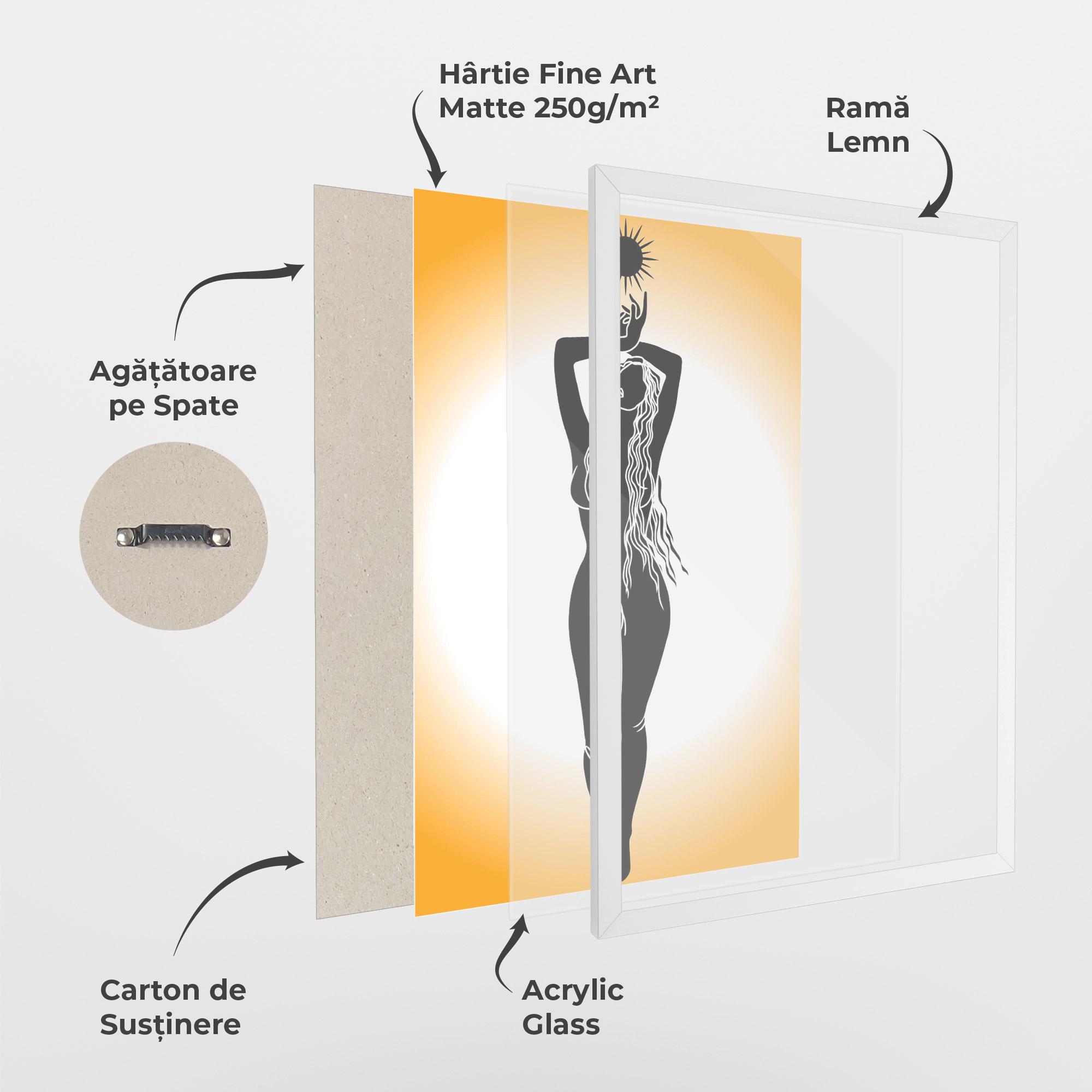 Poster Înrămat Mistic Woman mockup 1