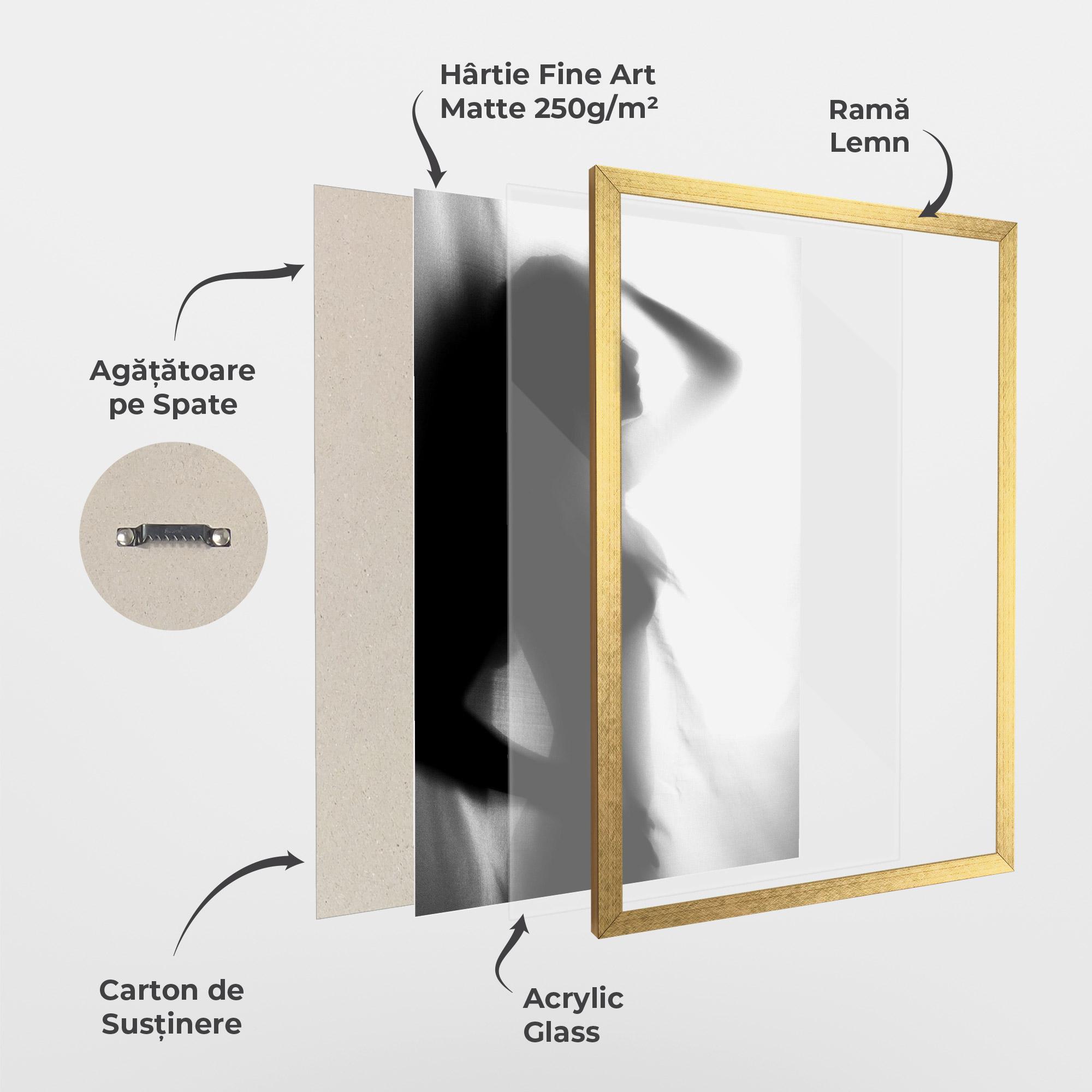 Poster Înrămat Blurred Girl mockup 1