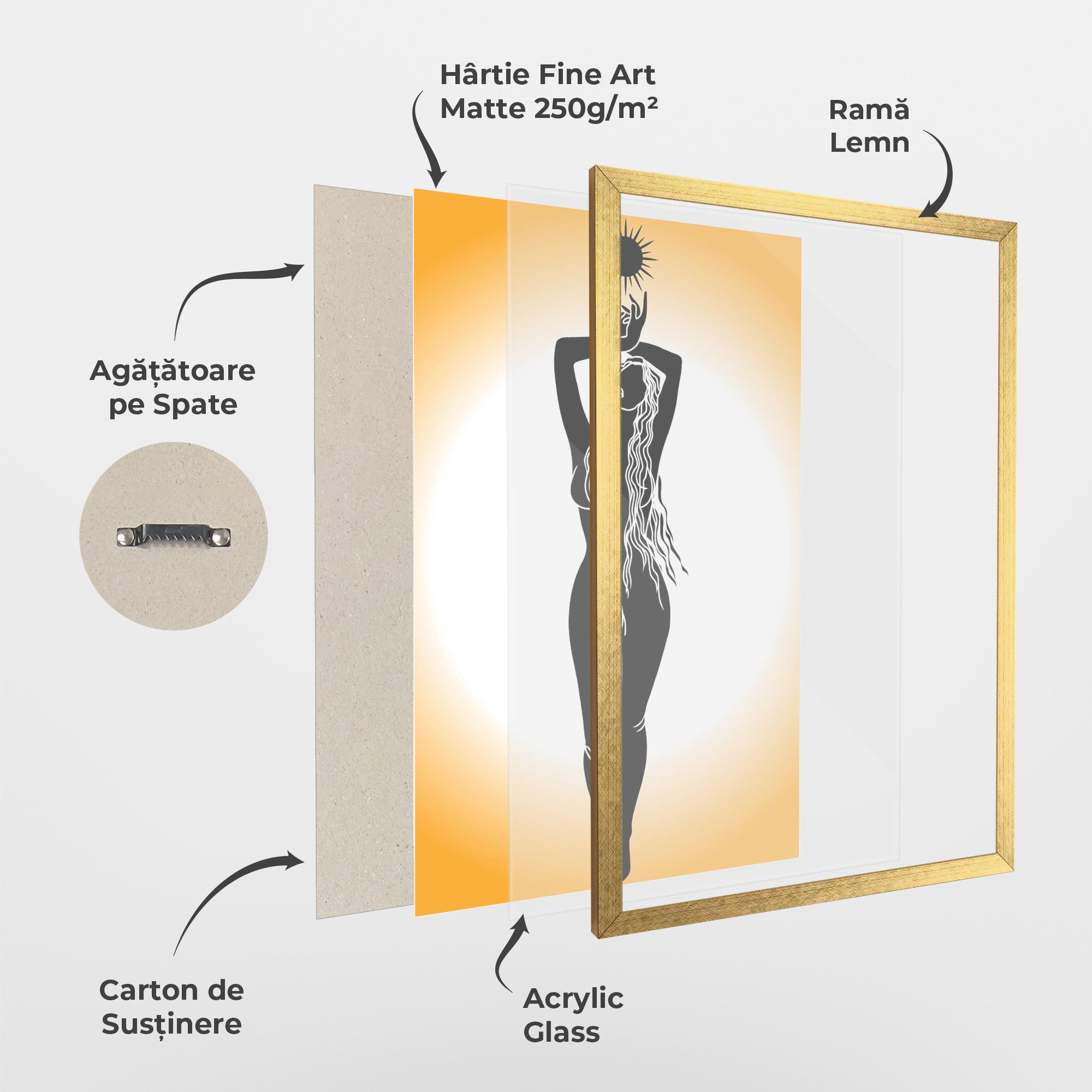 Poster Înrămat Mistic Woman mockup 1