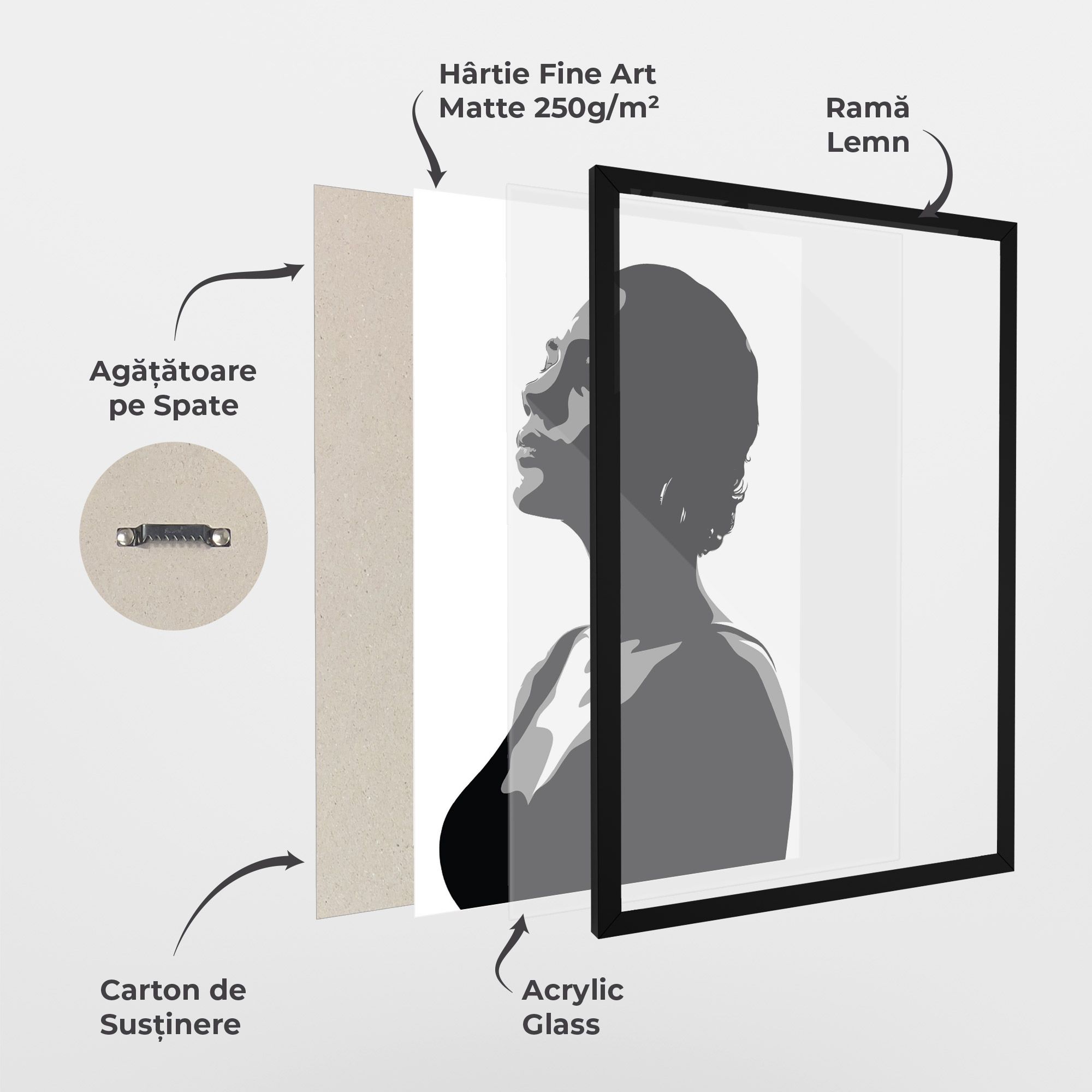 Black Woman Shilouette mockup 1