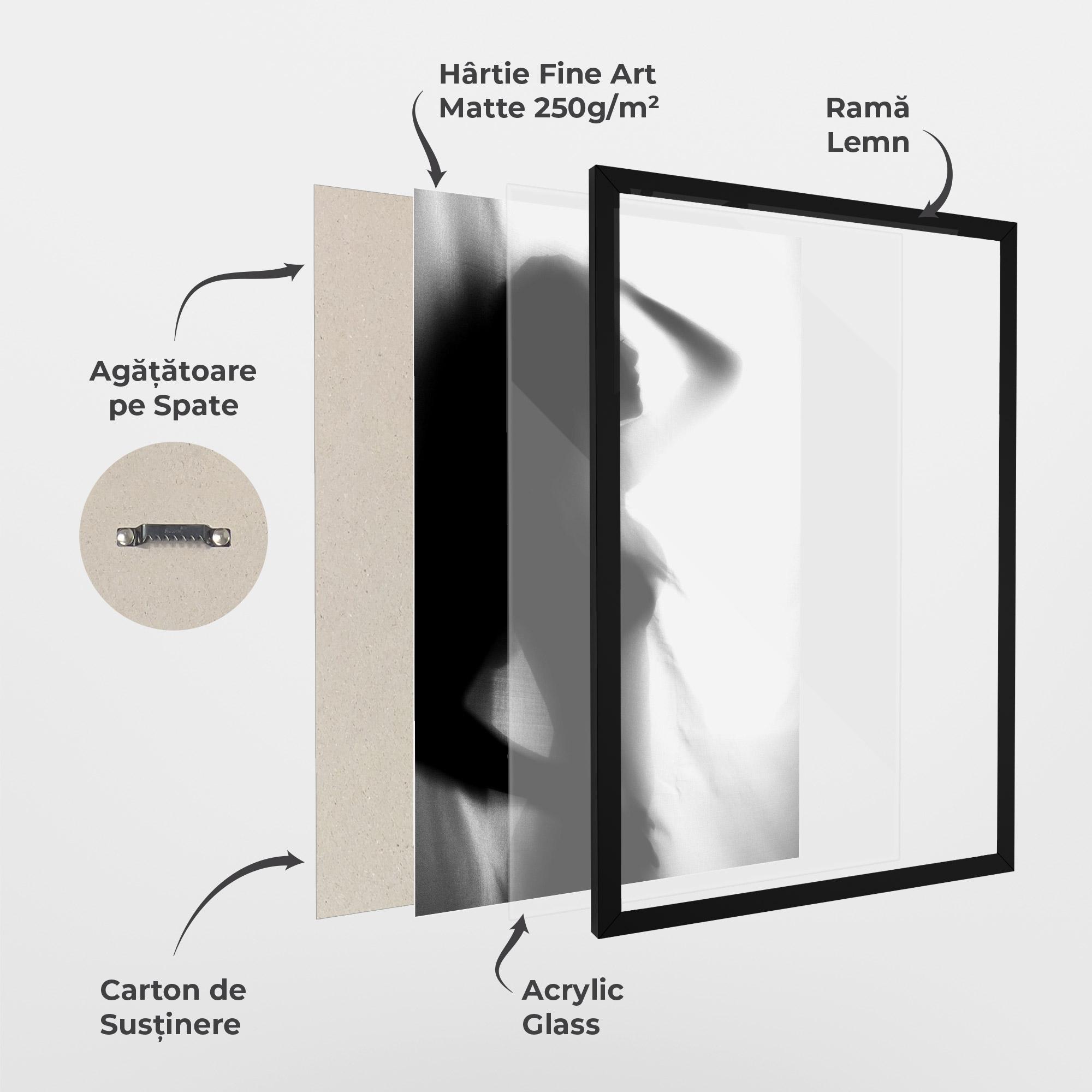 Poster Înrămat Blurred Girl mockup 1