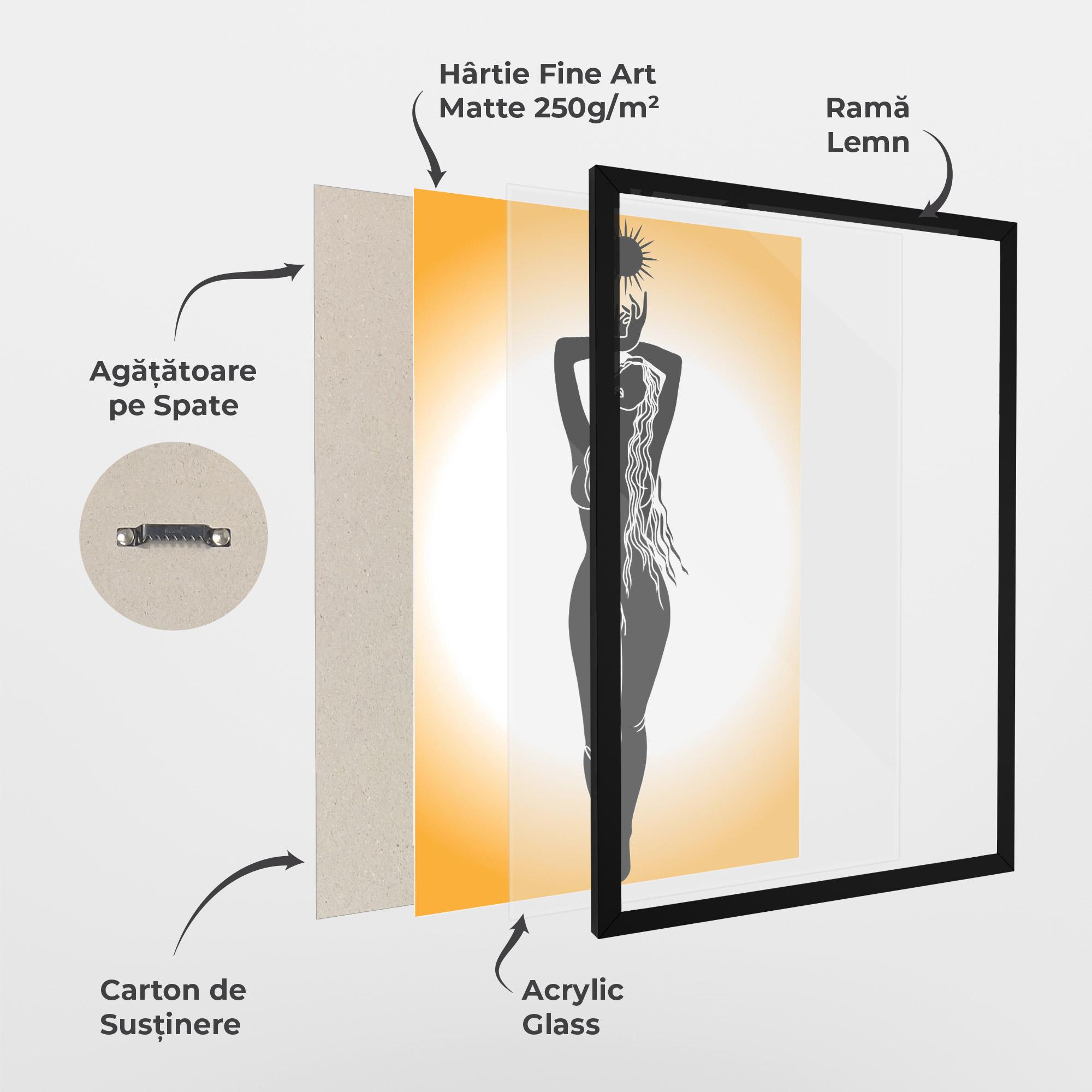 Poster Înrămat Mistic Woman mockup 1