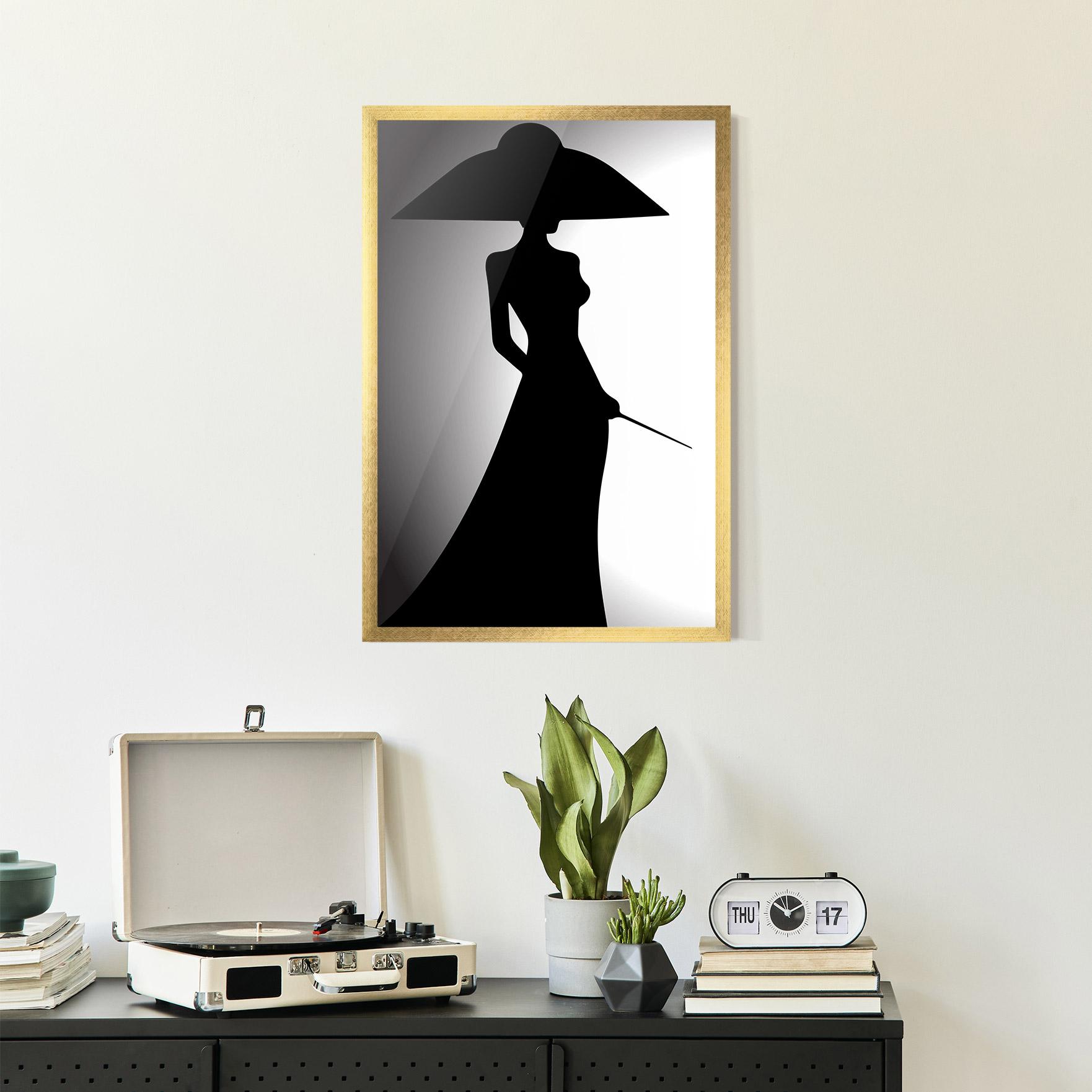 Poster Înrămat Big Hat Lady mockup 2
