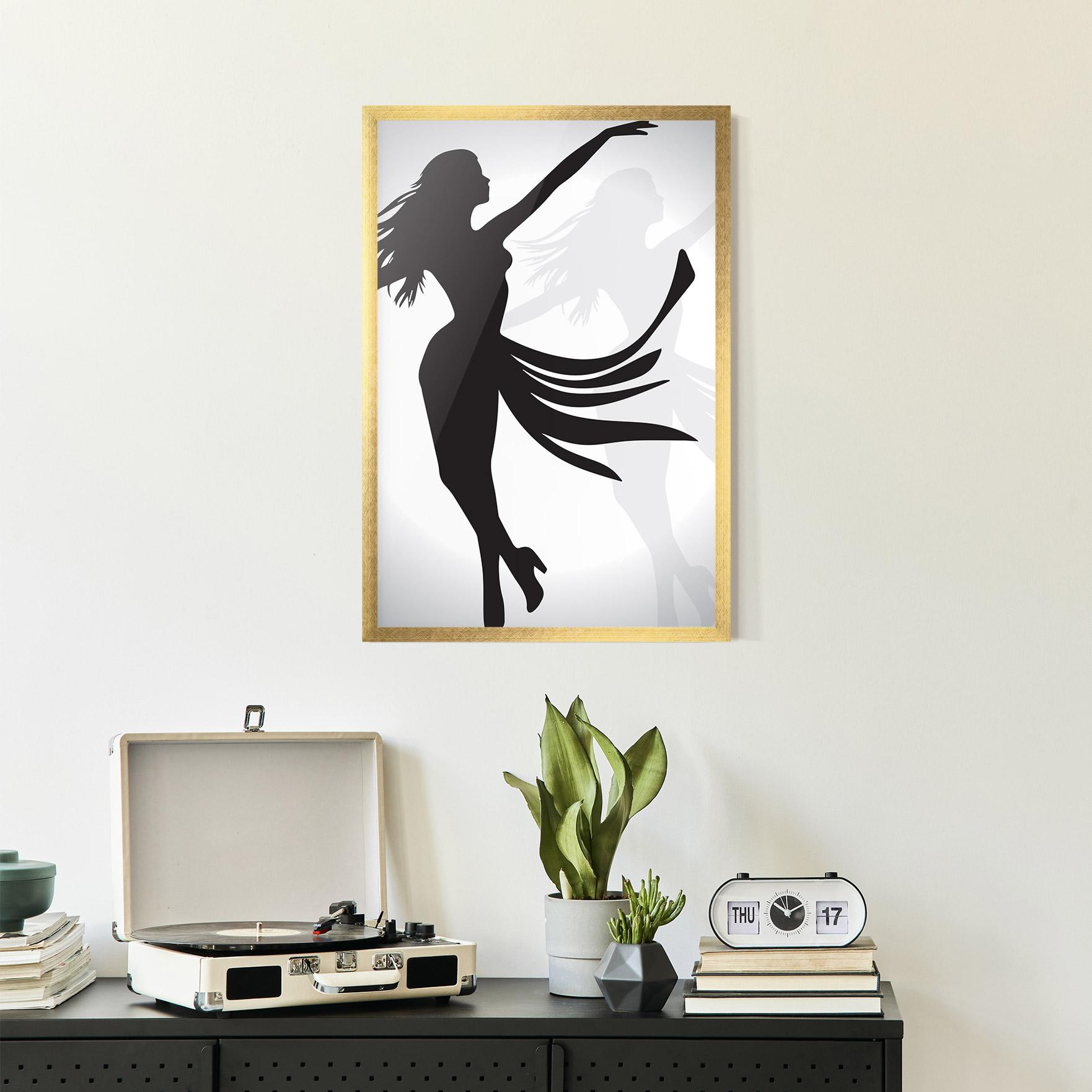 Poster Înrămat Dance Shilouette mockup 2