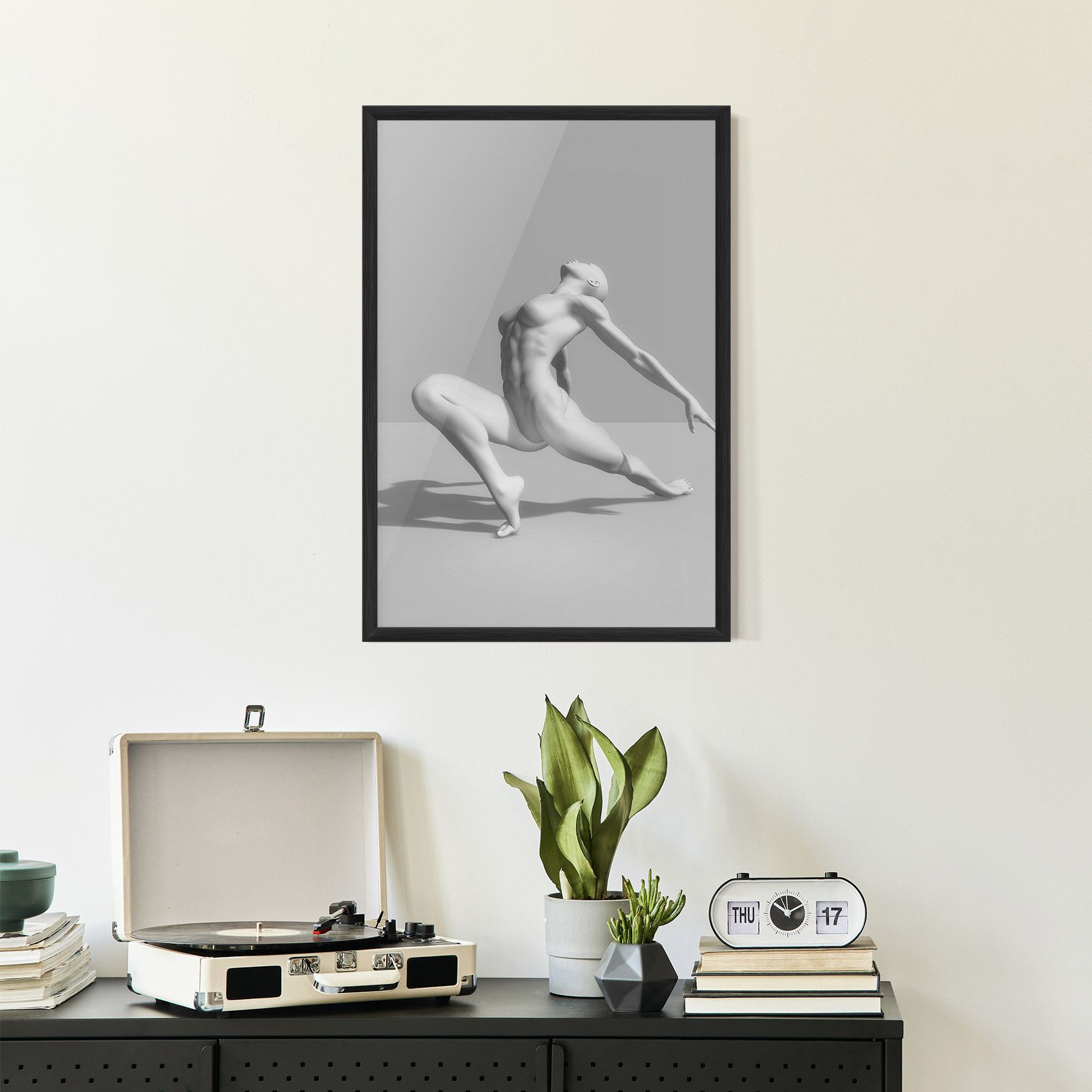 3d Ballet Pose mockup 2