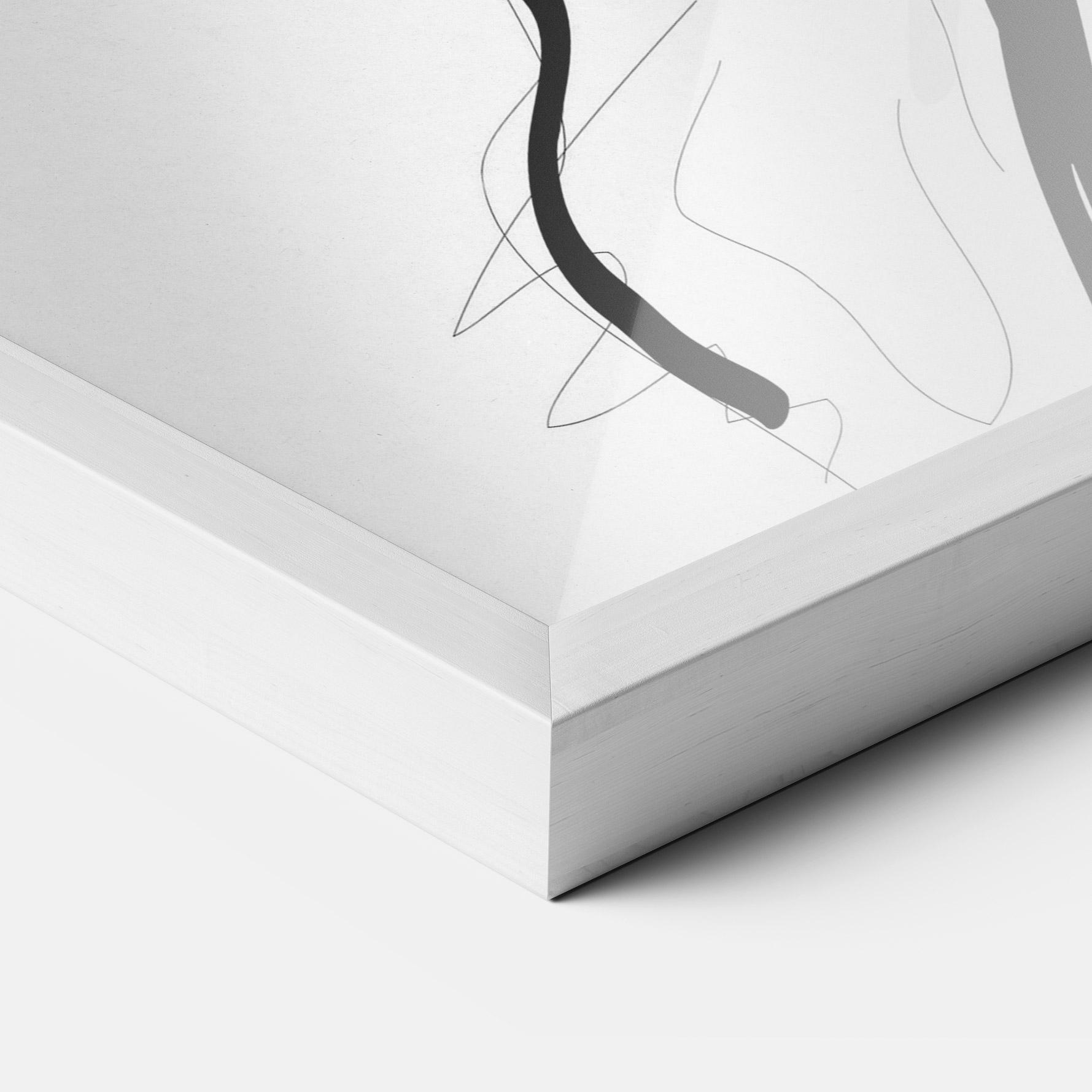 Poster Înrămat Asian Shilouette mockup 3