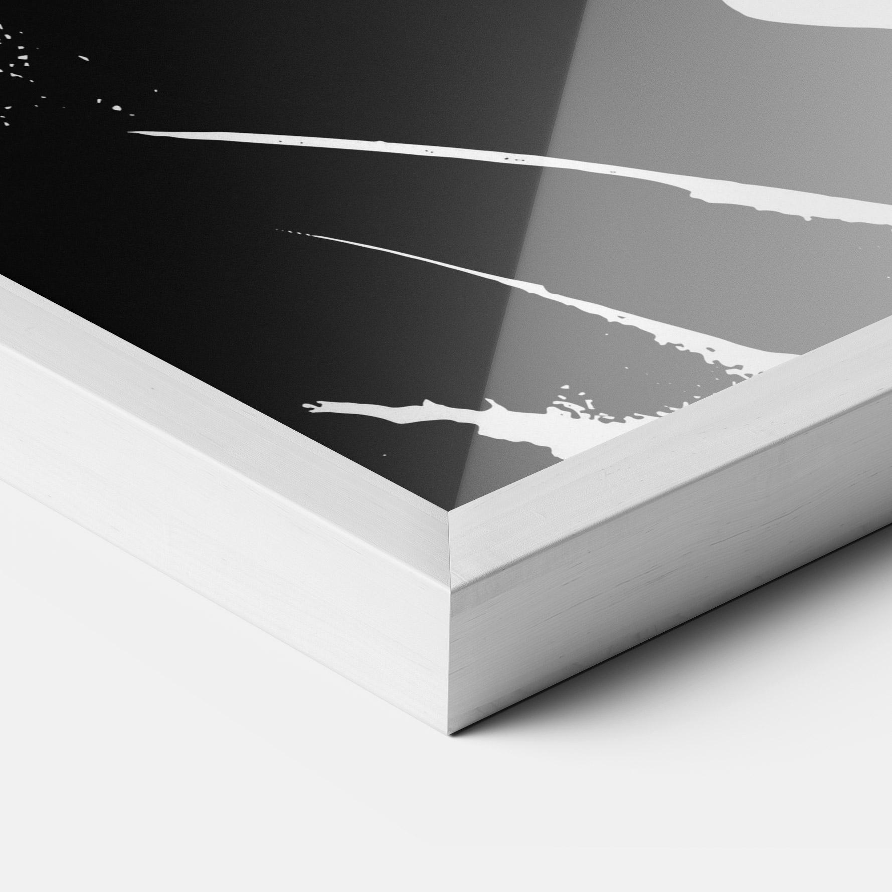 Poster Înrămat Black Silhouette mockup 3