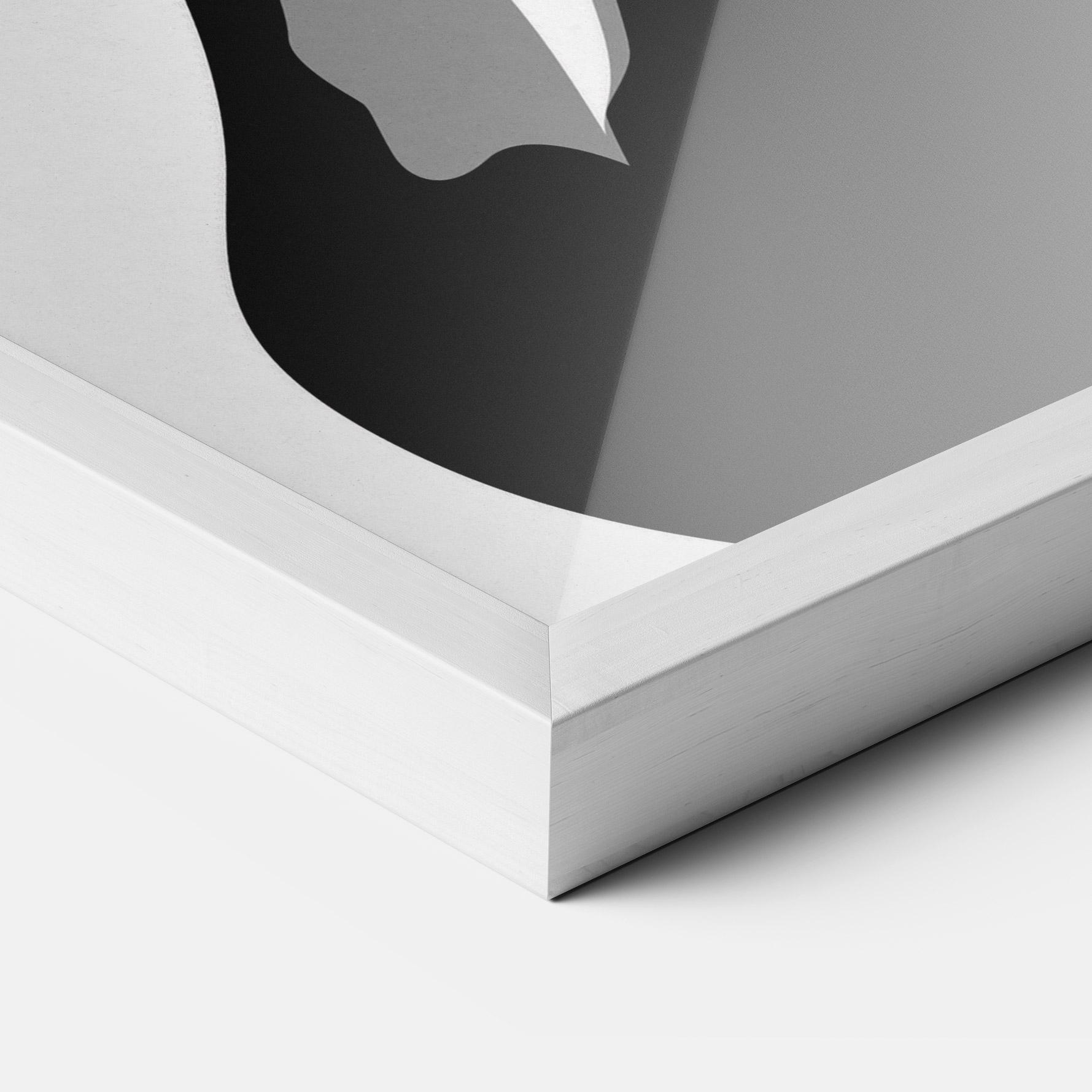 Poster Înrămat Black Woman Shilouette mockup 3