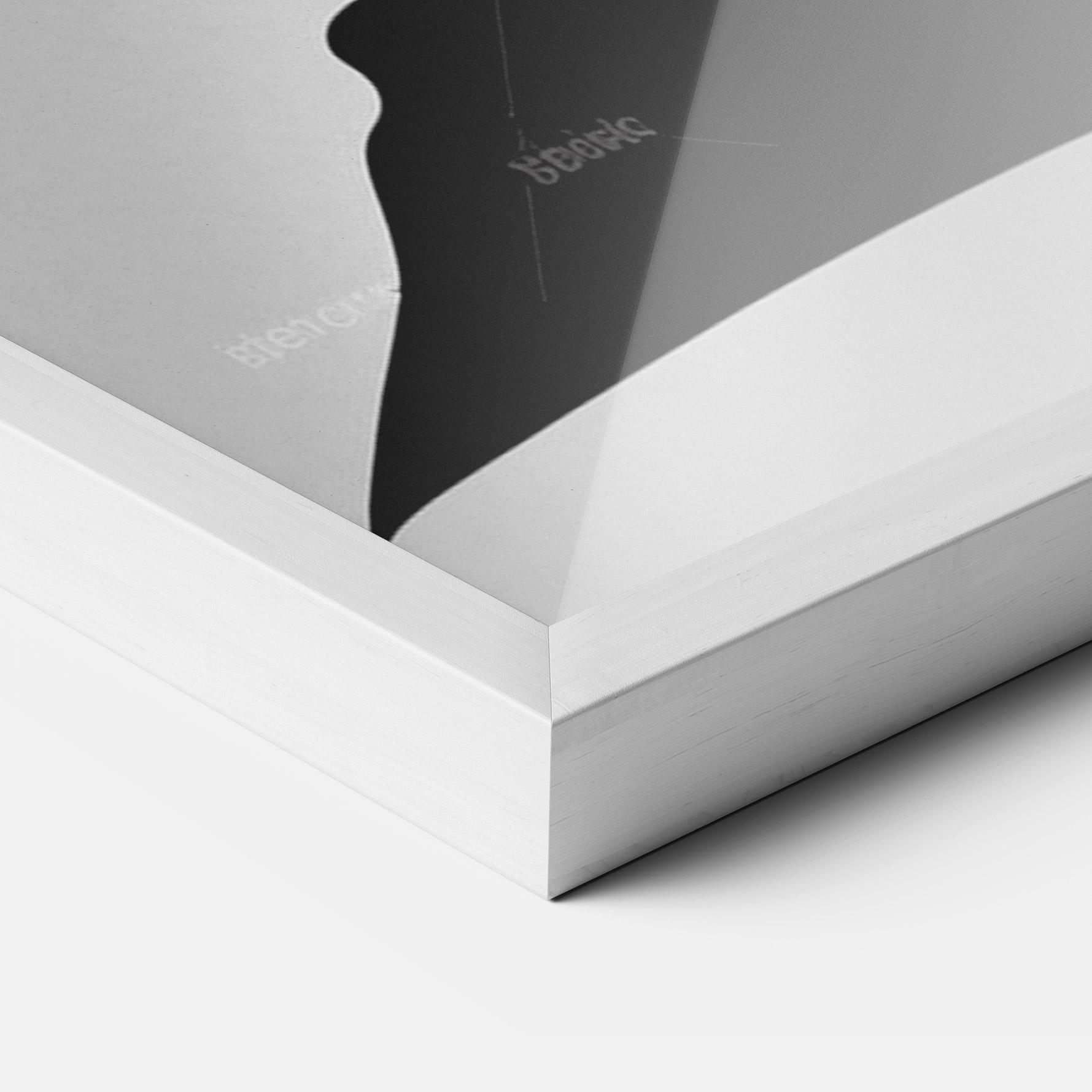 Poster Înrămat Black Woman Silhouette mockup 3