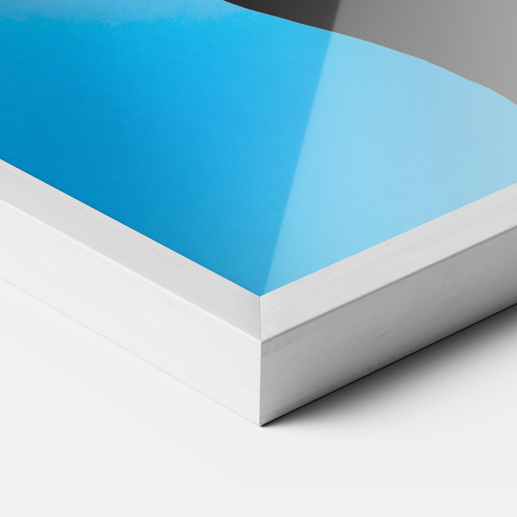 Poster Înrămat Blue Background mockup 3