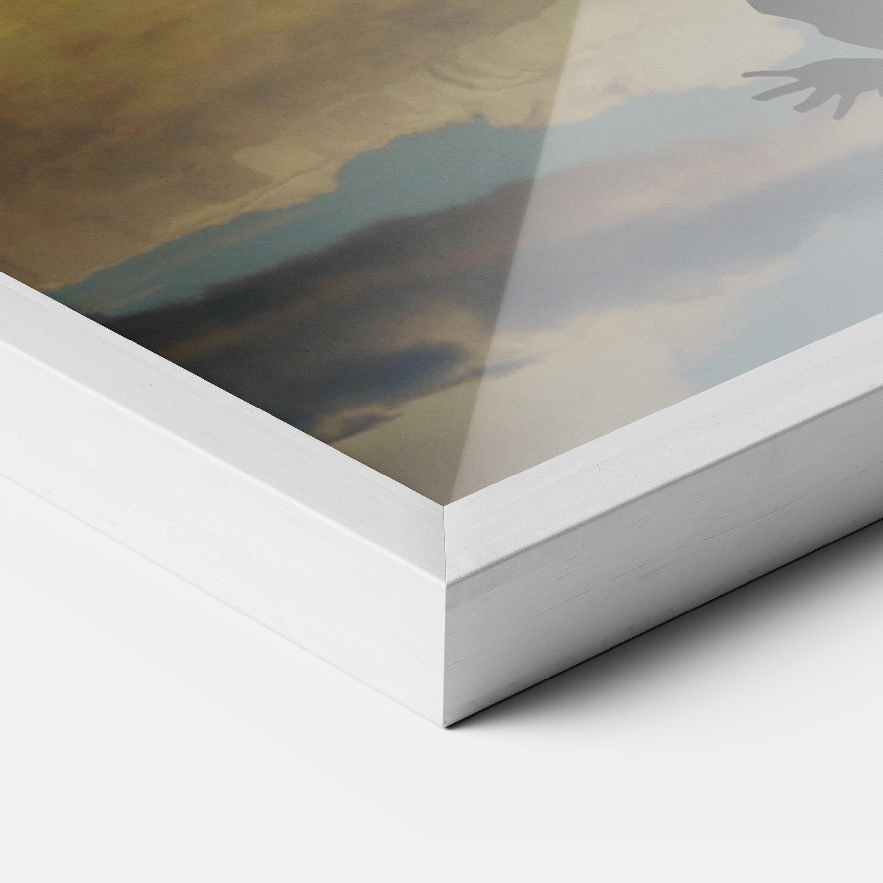 Poster Înrămat Little Girl Jumping mockup 3