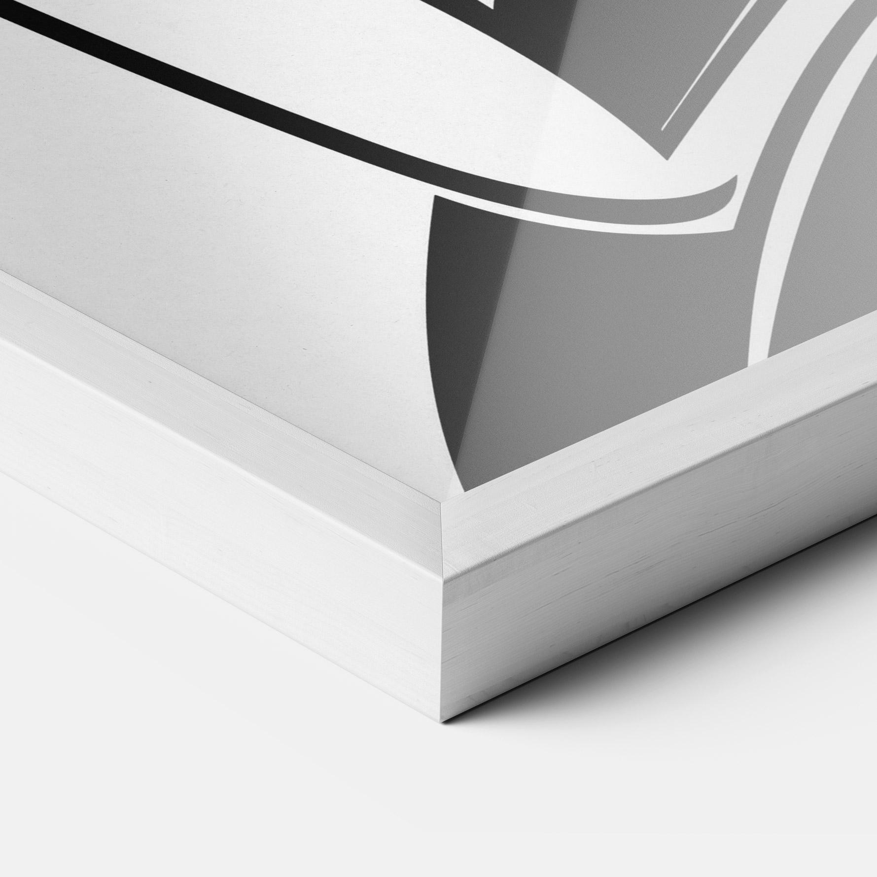 Poster Înrămat Pretty Woman Shilouette mockup 3