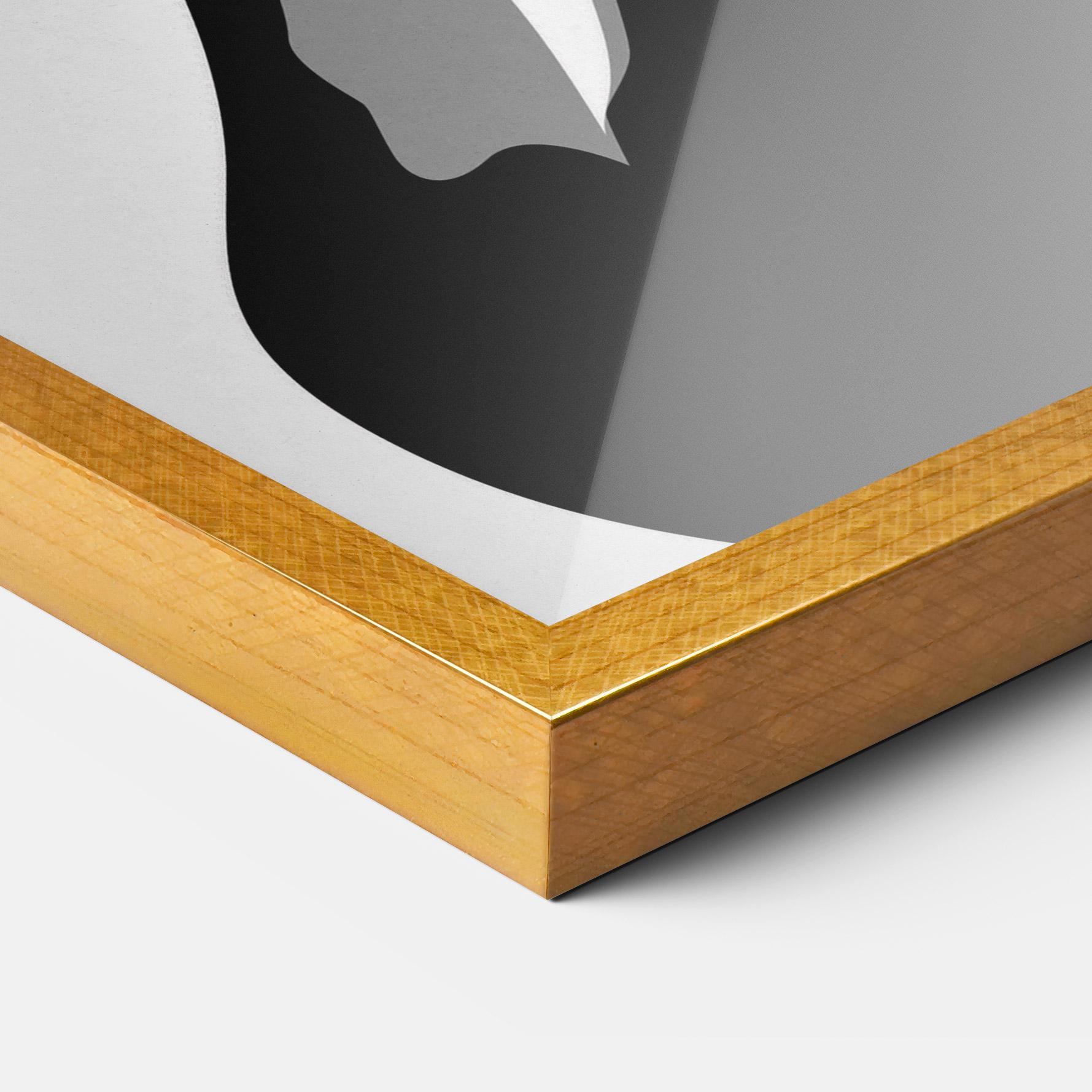 Poster Înrămat Black Woman Shilouette mockup 3